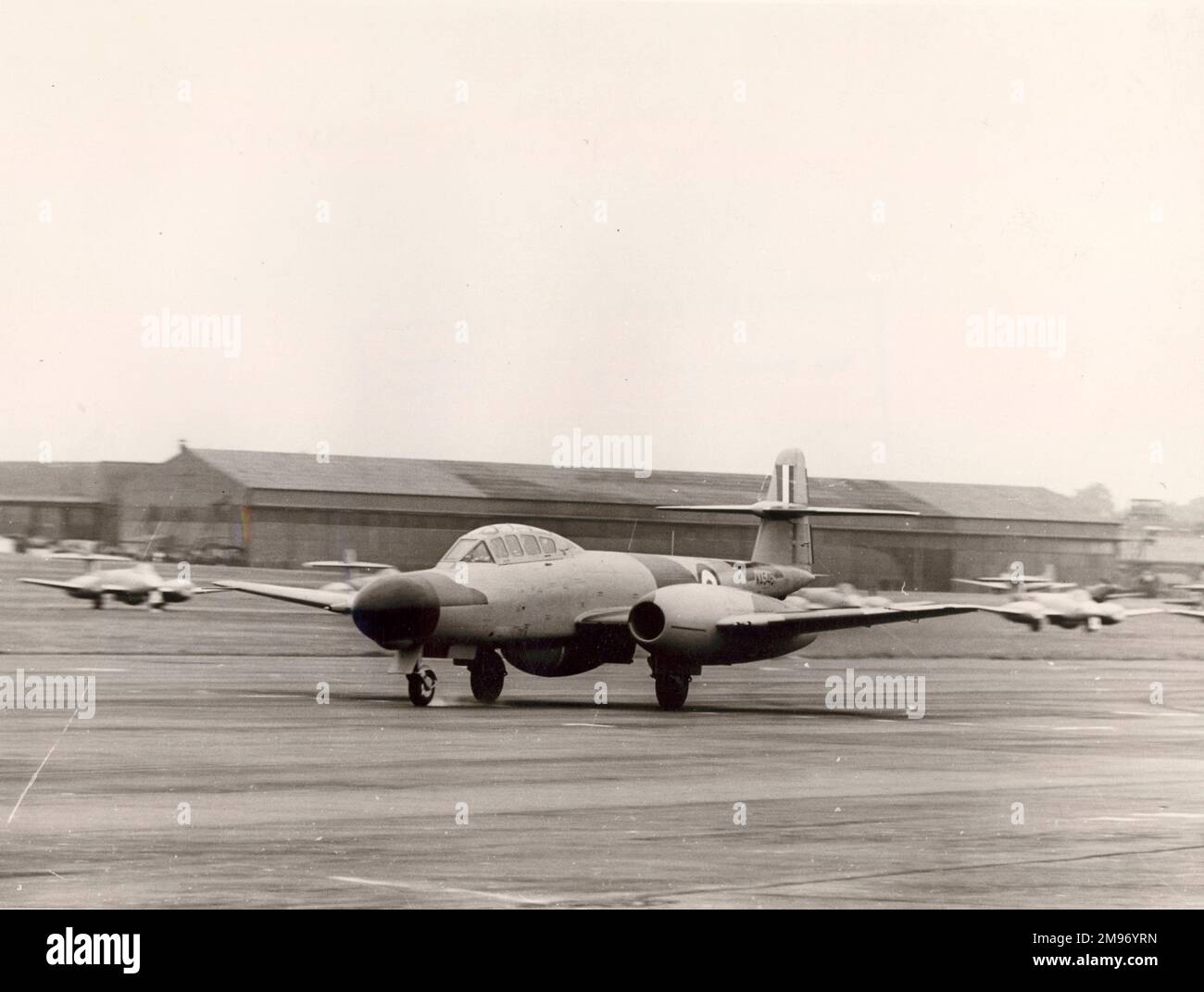 Le premier véritable prototype du Gloster Meteor NF11, WA546. Banque D'Images