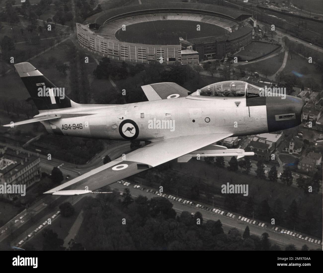 Sabre du Commonwealth, A94-946, de la RAAF. Banque D'Images