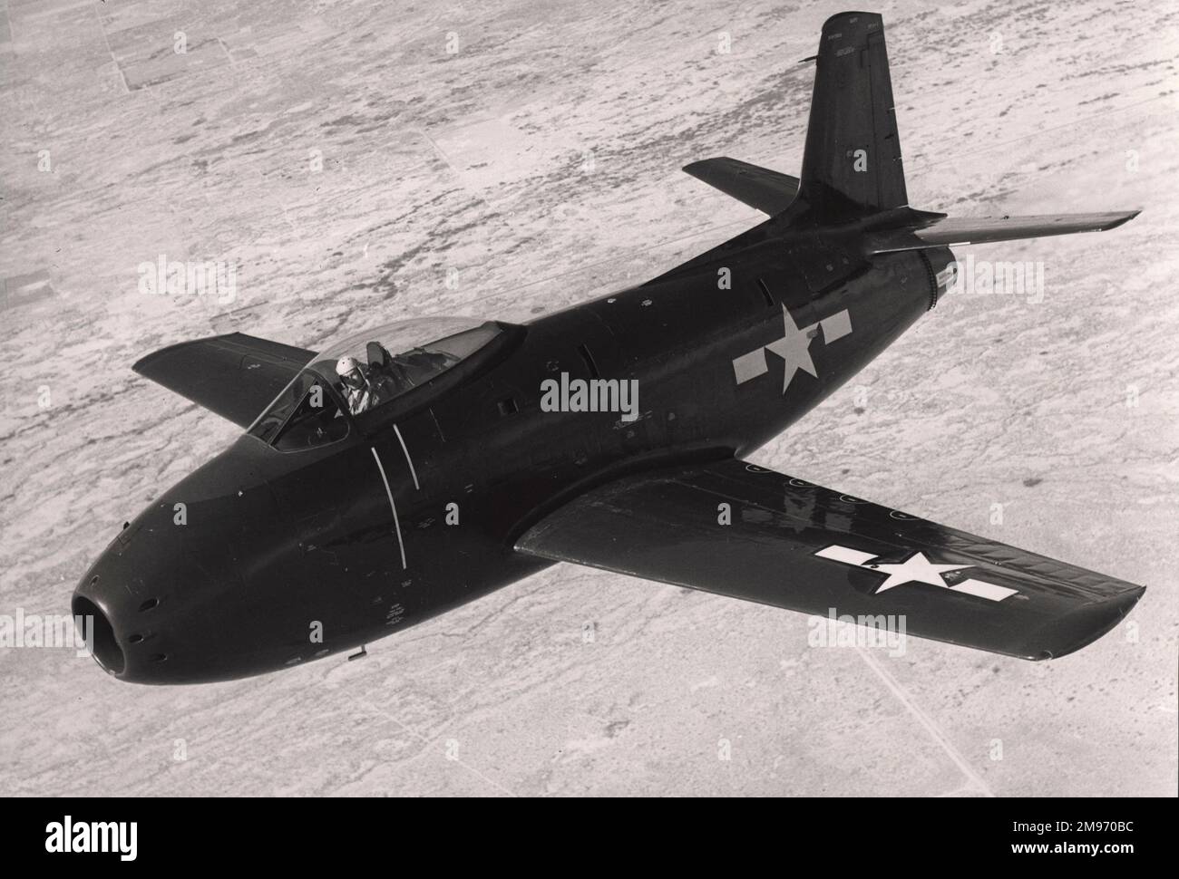 FJ-1 Fury, chasseur porté par le transporteur. Banque D'Images