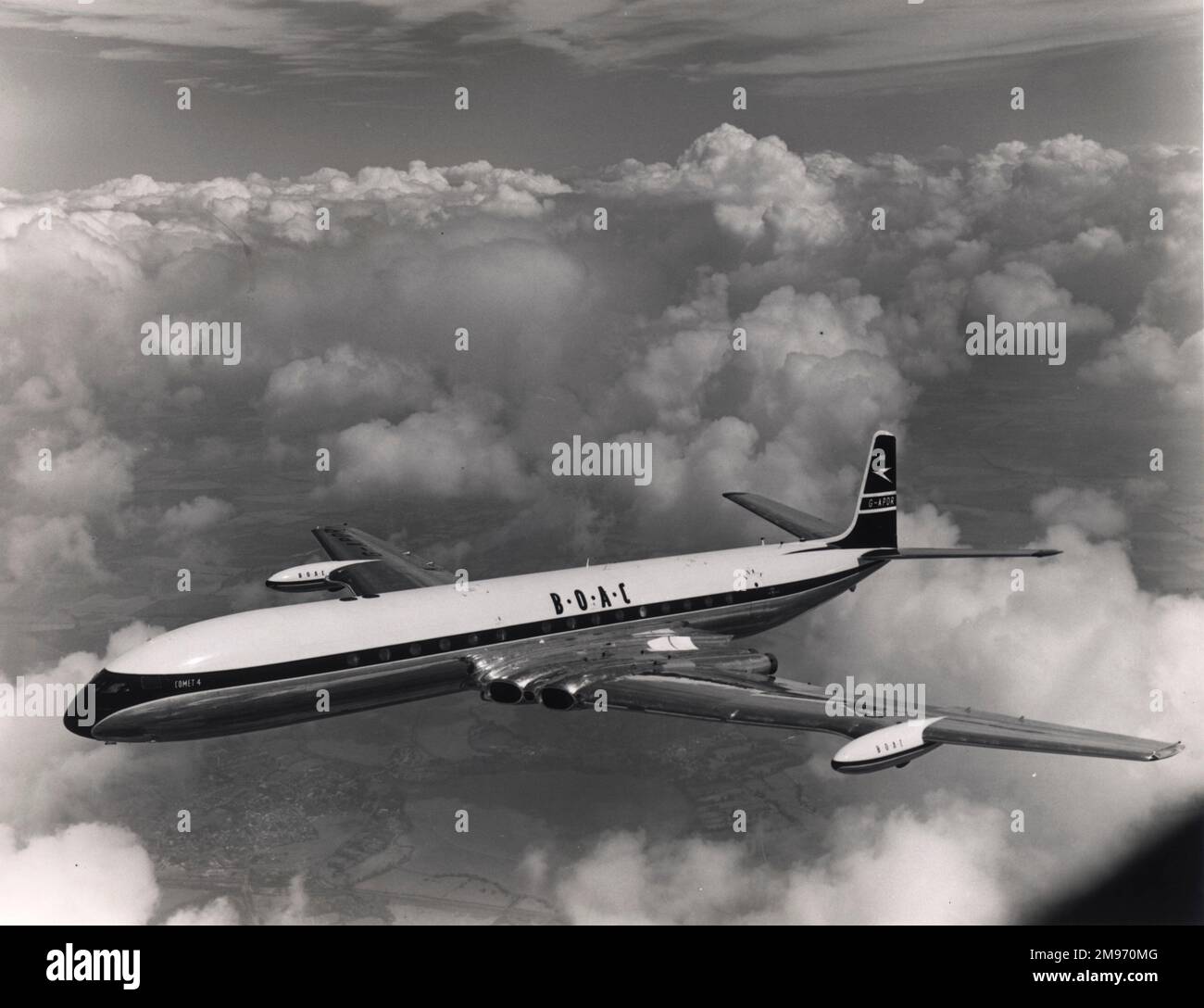 De Havilland DH106 Comet 4, G-APDR, de BOAC. Banque D'Images