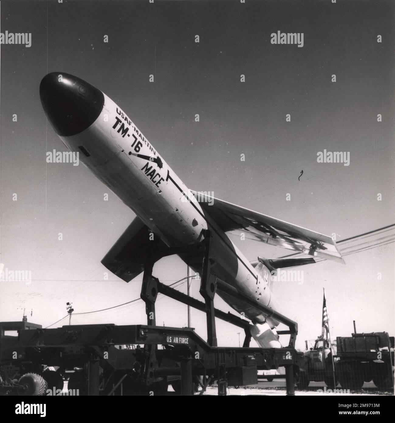 Martin TM-76 missile sol-à-surface Mace. Las Vegas, avril 1959. Banque D'Images