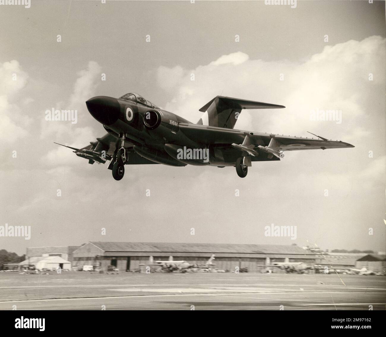 XH844 a commencé comme Gloster Javelin F(AW)7 mais a été converti en F(AW)9. Banque D'Images