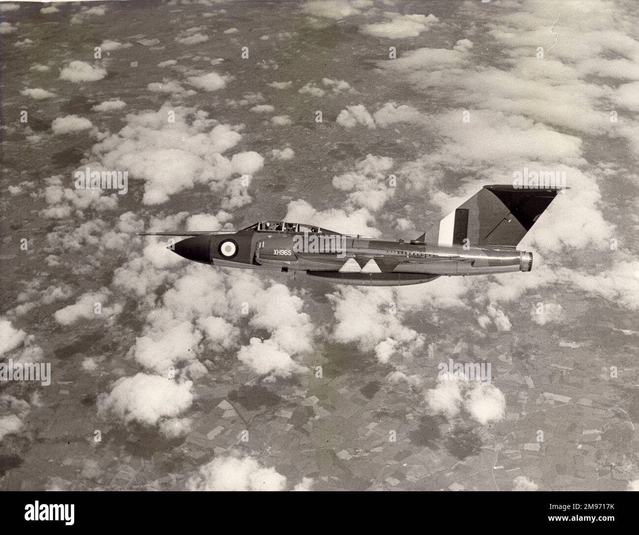 XH965 a commencé comme Gloster Javelin F(AW)7 mais a été converti en F(AW)9. Banque D'Images