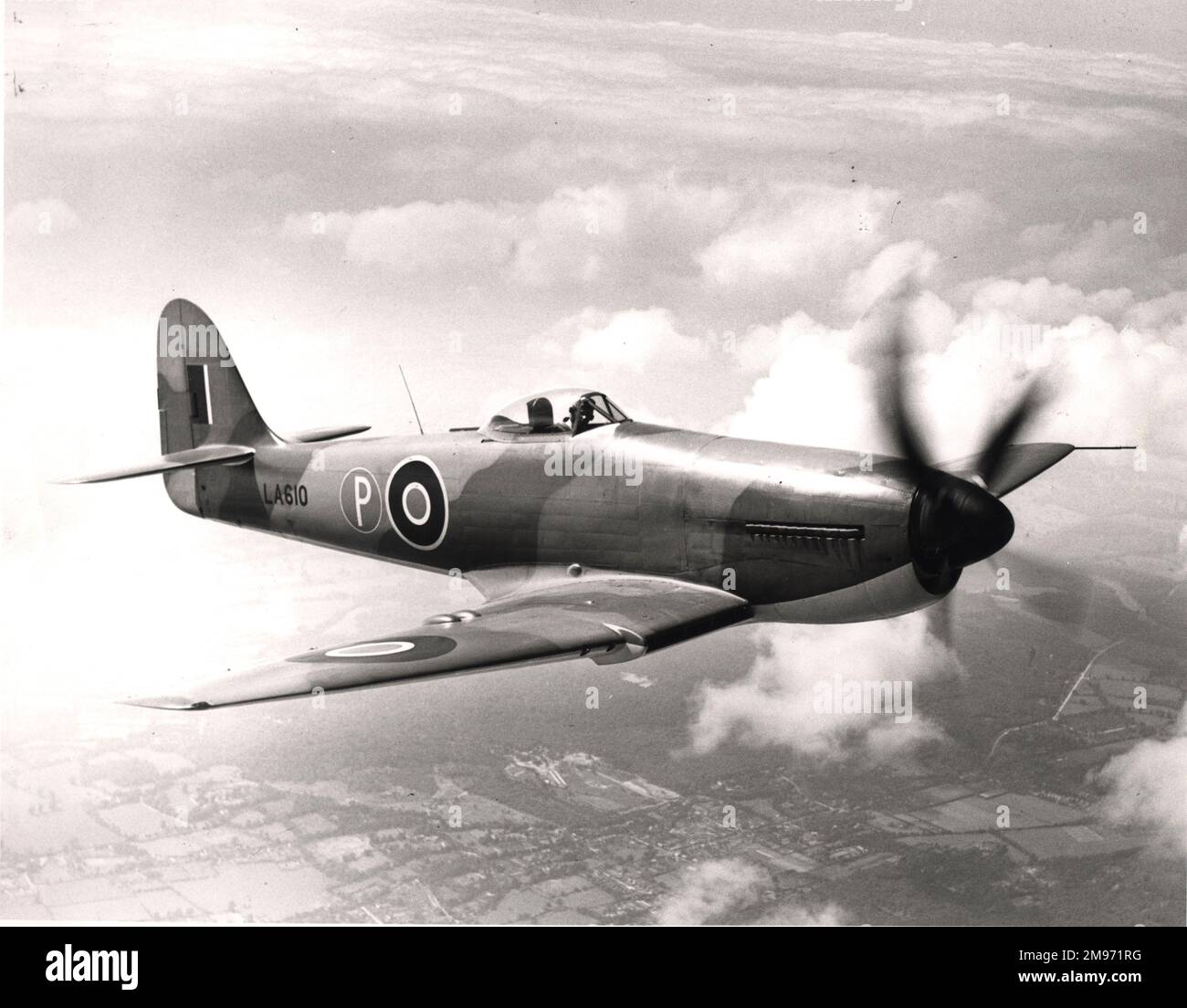 Hawker Fury, LA610 ans, de 1945 a été propulsé par un Napier Sabre VII qui en a probablement fait l'avion le plus rapide de Hawker à piston. Banque D'Images