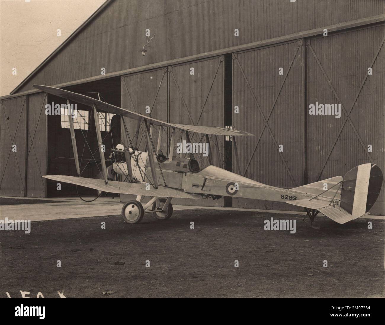 A Grahame-White Aviation fabriqué en BE2c, 8293. Banque D'Images