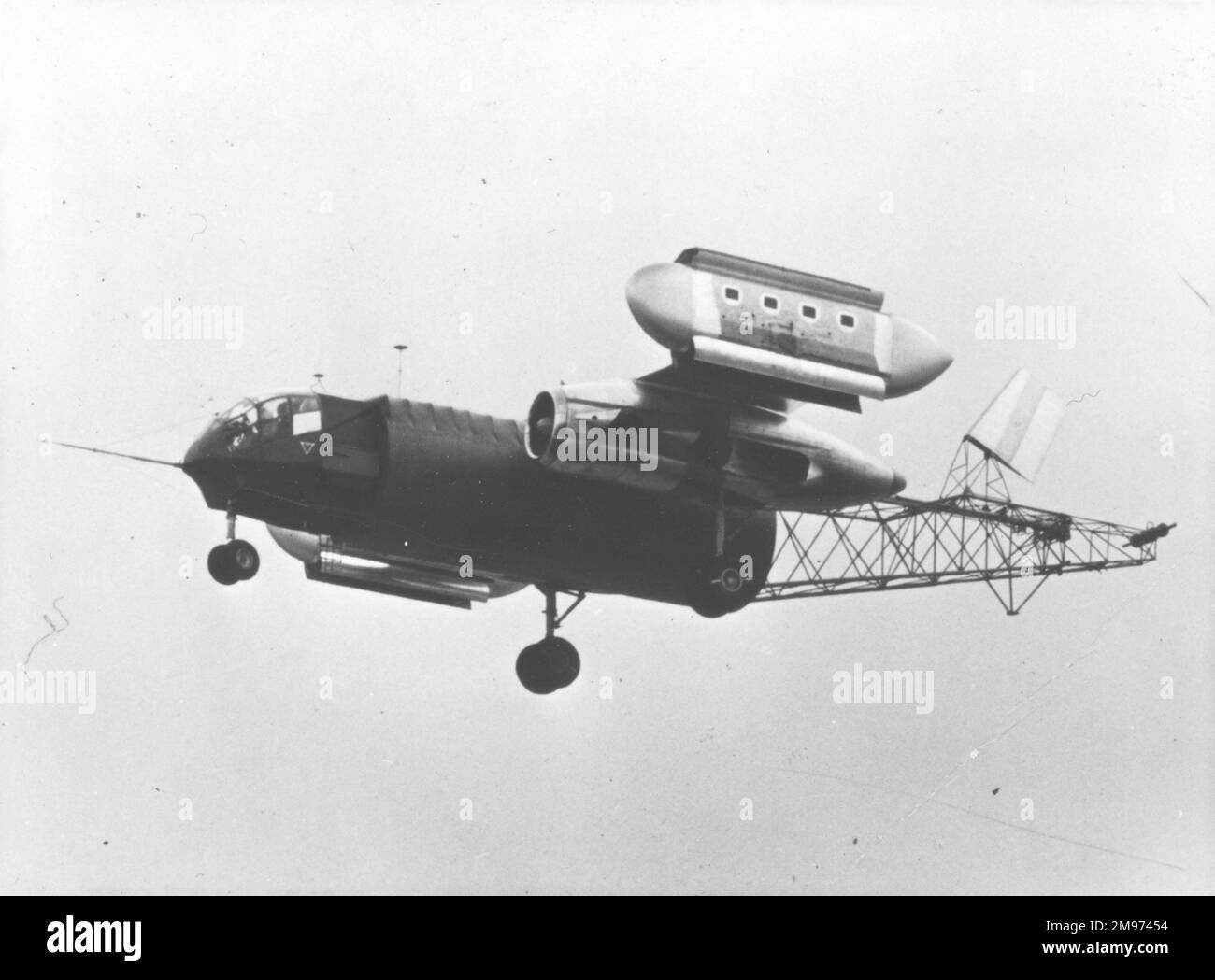 Le deuxième engin stationnaire de Do31 était connu sous le nom de Big Rig et a volé pour la première fois le 7 février 1967. Il était alimenté par six moteurs à jet de levage. Banque D'Images