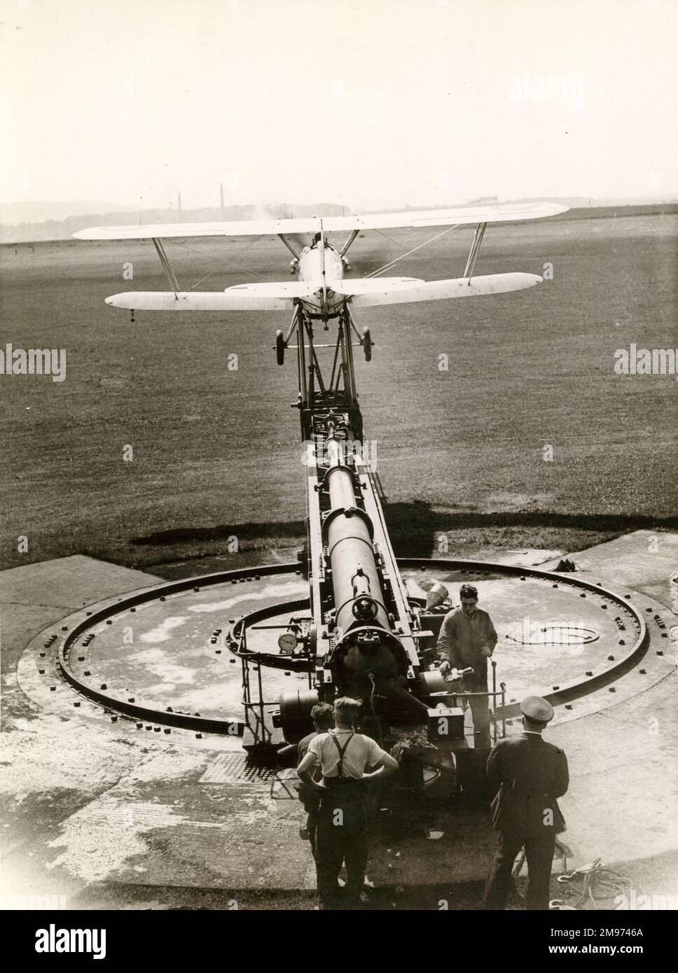 Hawker Nimrod II, K3654 ans, au point de libération de la catapulte à RAF Leuchars. Banque D'Images