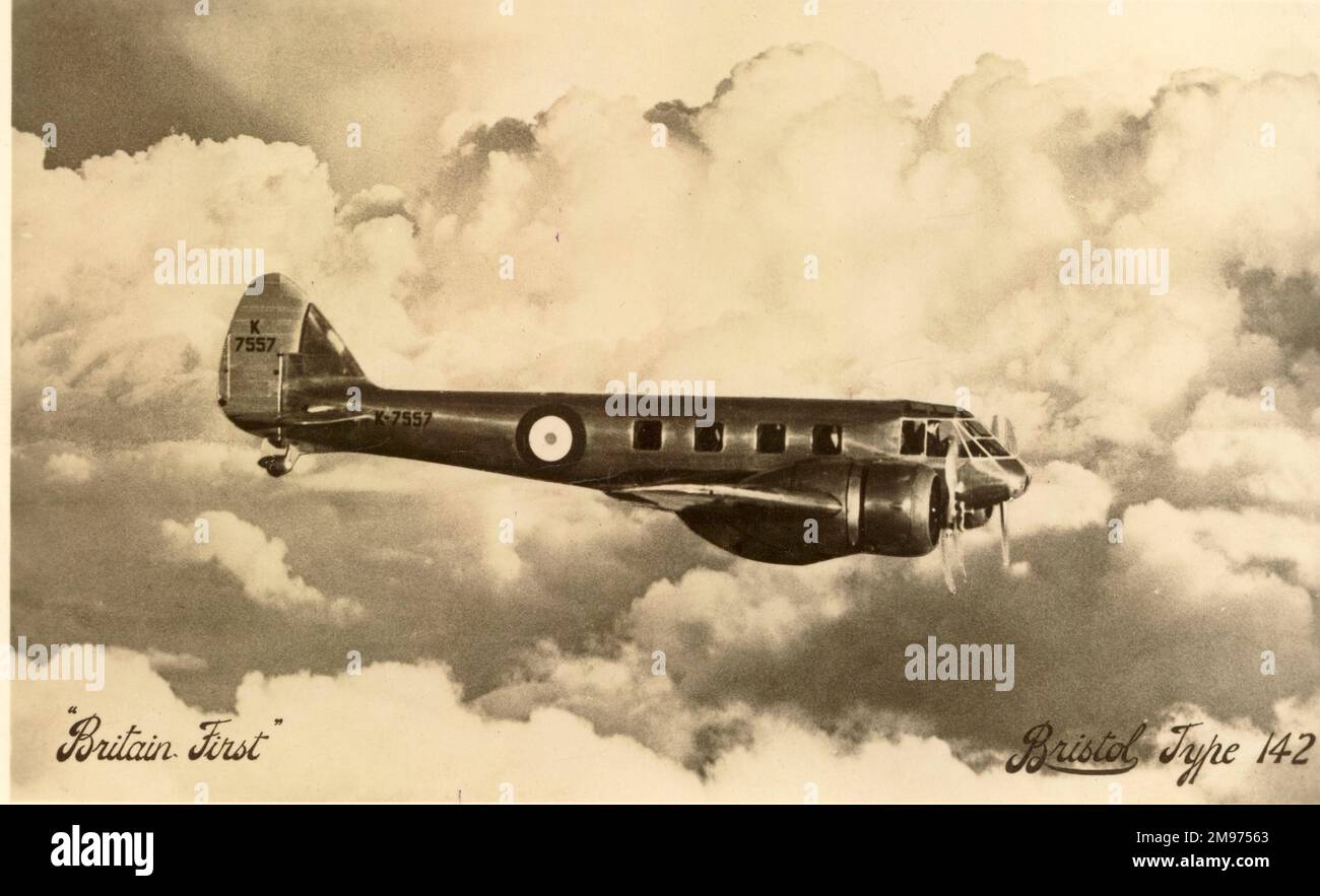 Bristol Type 142 Grande-Bretagne First, K7557. Banque D'Images