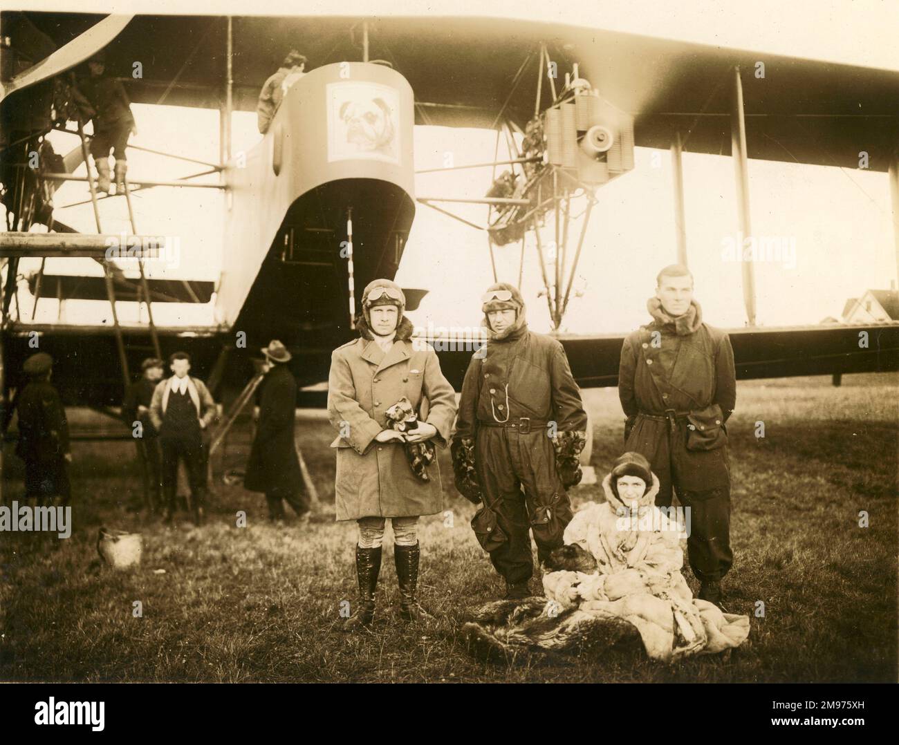 Handley page V/1500, F7140, Atlantique, est entré pour la tentative de passage à niveau transatlantique de 1919. Banque D'Images