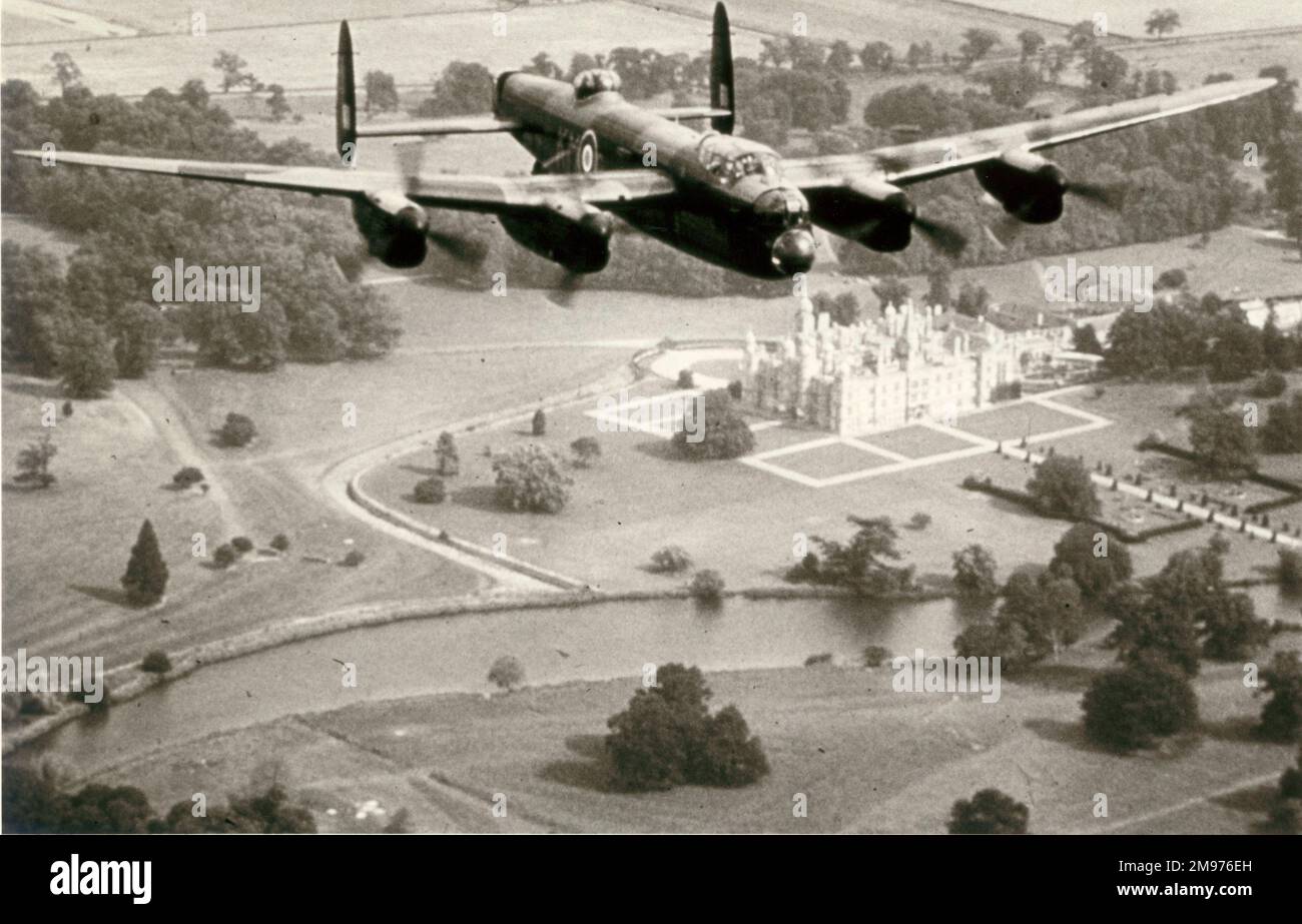 Avro Lancaster, PA474 ans, du vol commémoratif de la bataille d'Angleterre. Banque D'Images