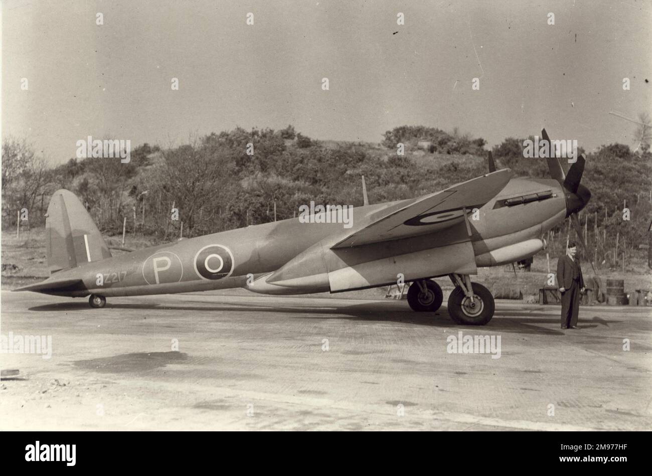 La seule Vickers Type 432 High-altitude Fighter, DZ217. Banque D'Images