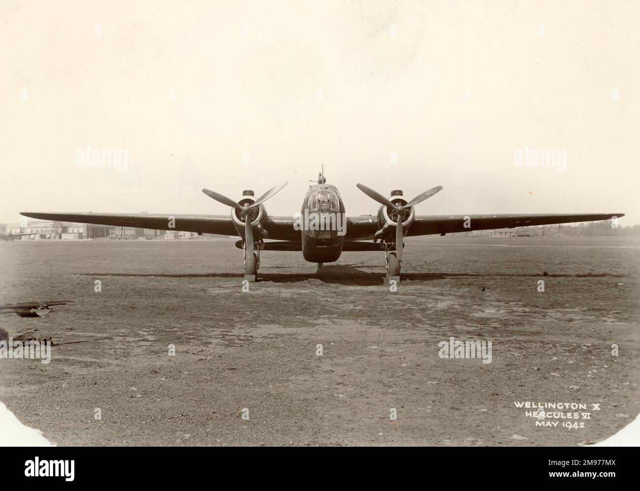 Vickers Wellington X, X3595 ans, au sol. Banque D'Images