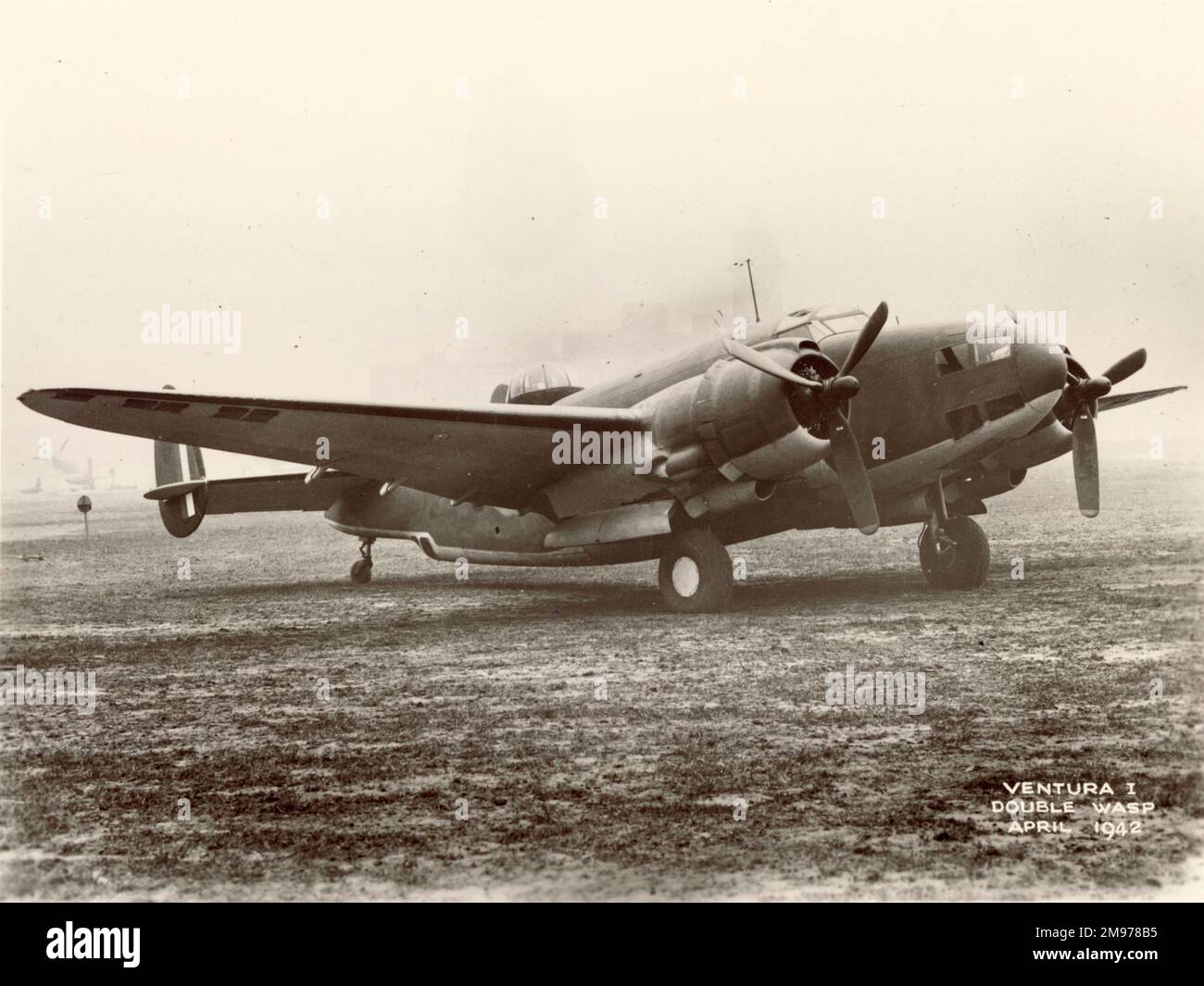 Lockheed Ventura I, AE762. Avril 1942. Banque D'Images