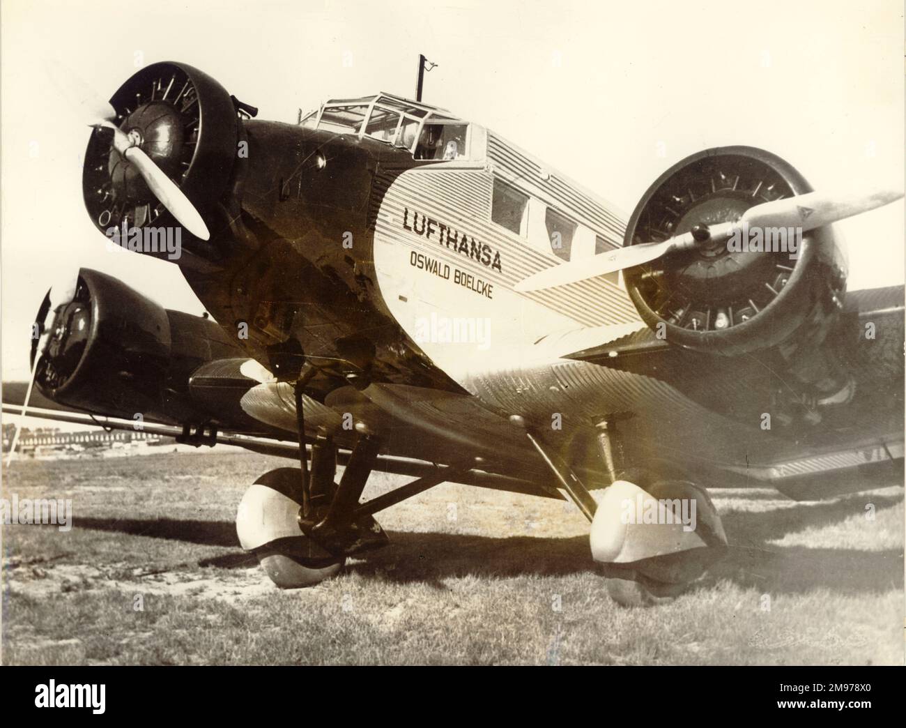 Junkers Ju52/3mge, D-AXOS, Oswald Boelcke, de Lufthansa. Banque D'Images