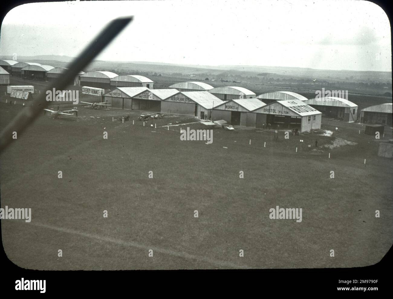 L'aérodrome de la British and Colonial Airplane Company, Filton. vers 1911. Banque D'Images