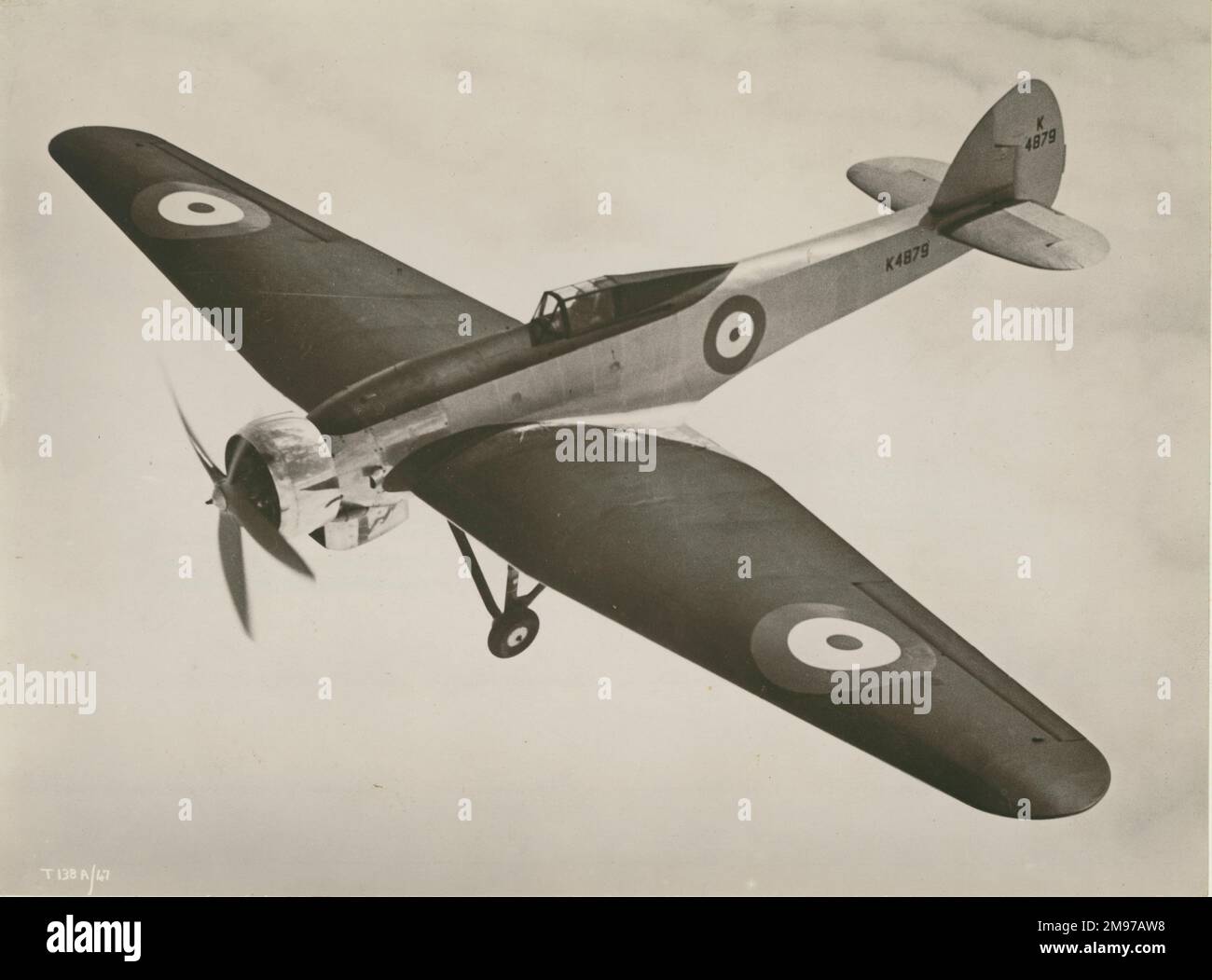 Bristol 138A, K4879, lors du deuxième vol record au-dessus de Farnborough en juin 1937. Banque D'Images