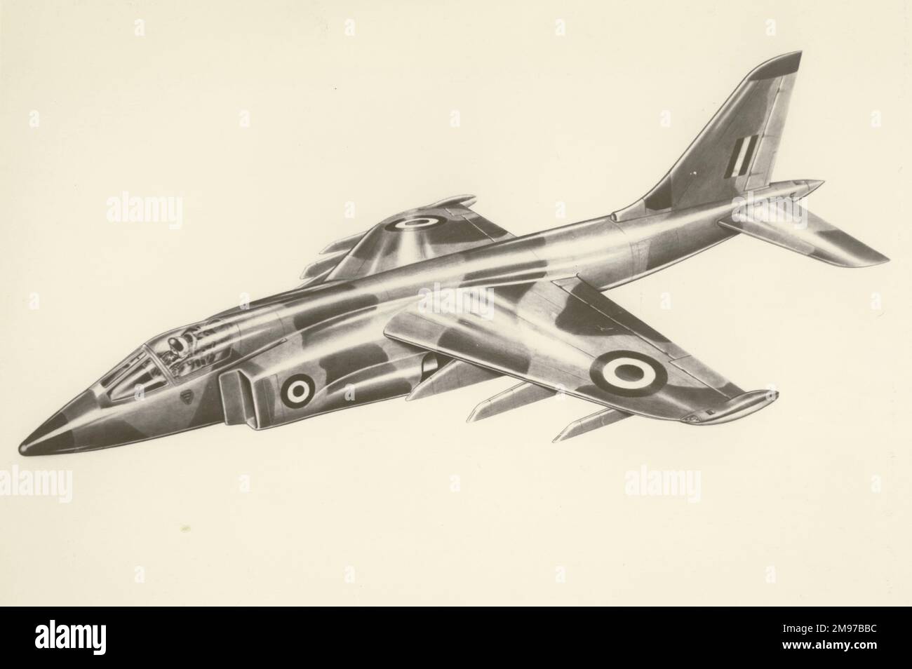 Hawker Siddeley HS1179 grève chasse étude. Banque D'Images