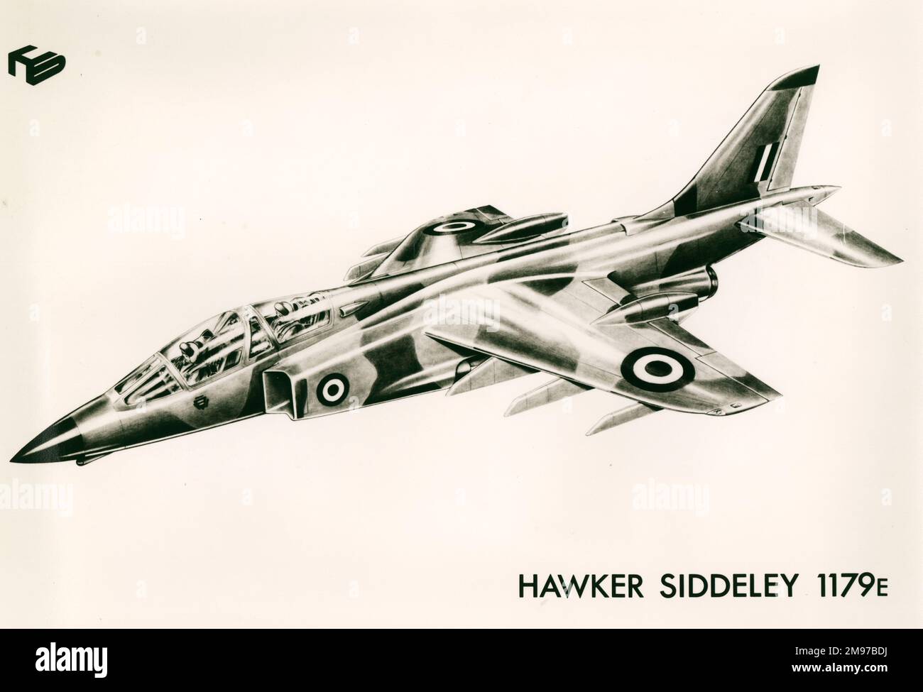 Hawker Siddeley HS1179E grève chasse étude. Banque D'Images