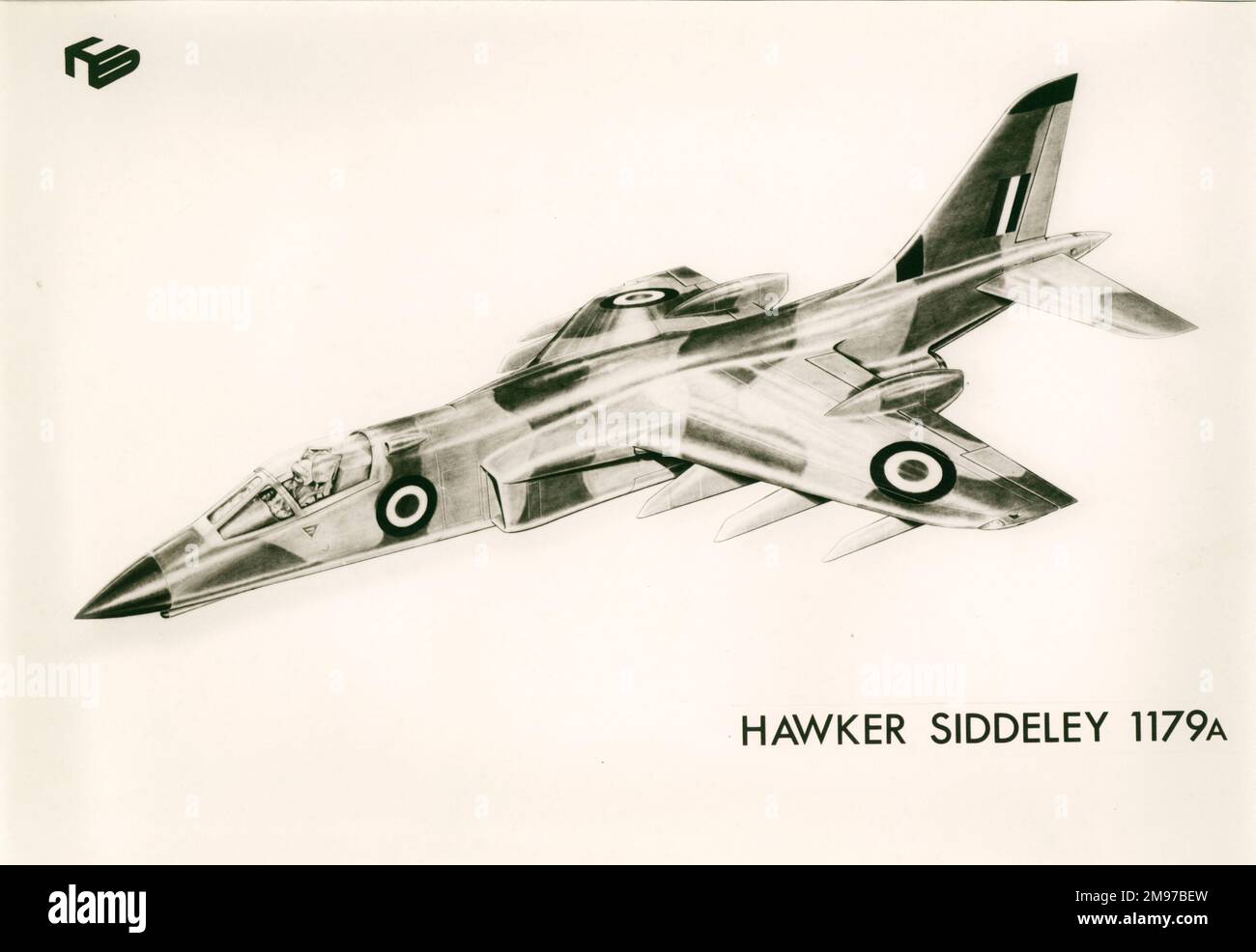 Hawker Siddeley HS1179A grève chasse étude. Banque D'Images