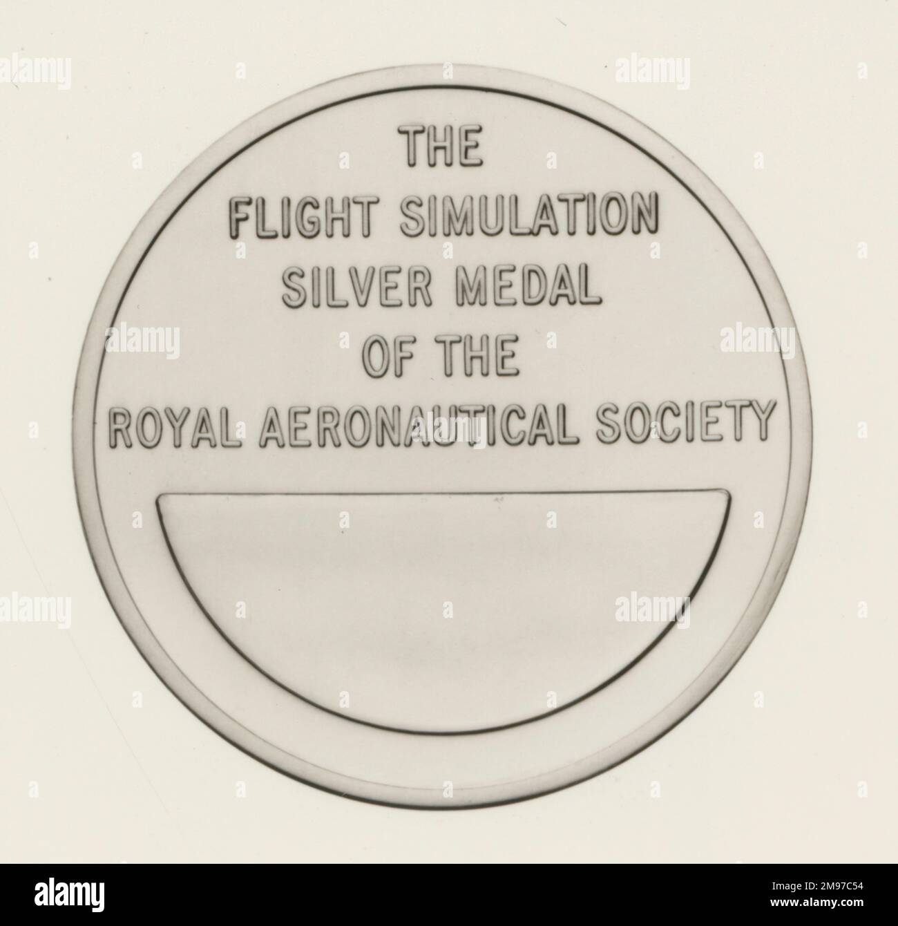 Médaille d'argent de simulation de vol de la Royal Aeronautical Society. Banque D'Images