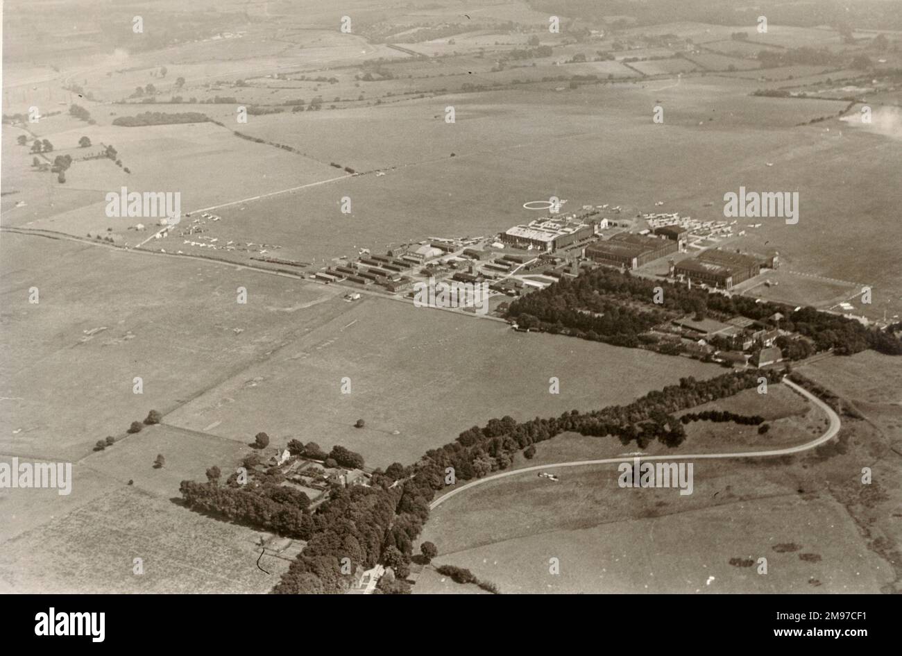 Réunion internationale à Lympne organisée par le club de vol de Cinque ports en septembre 1937. Banque D'Images