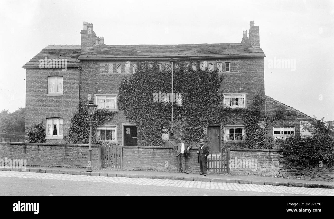 Dix-sept Windows, Marple, Cheshire, un célèbre monument nommé d'après sa conception qui a depuis été en grande partie démoli dans le cadre de la controverse locale Banque D'Images