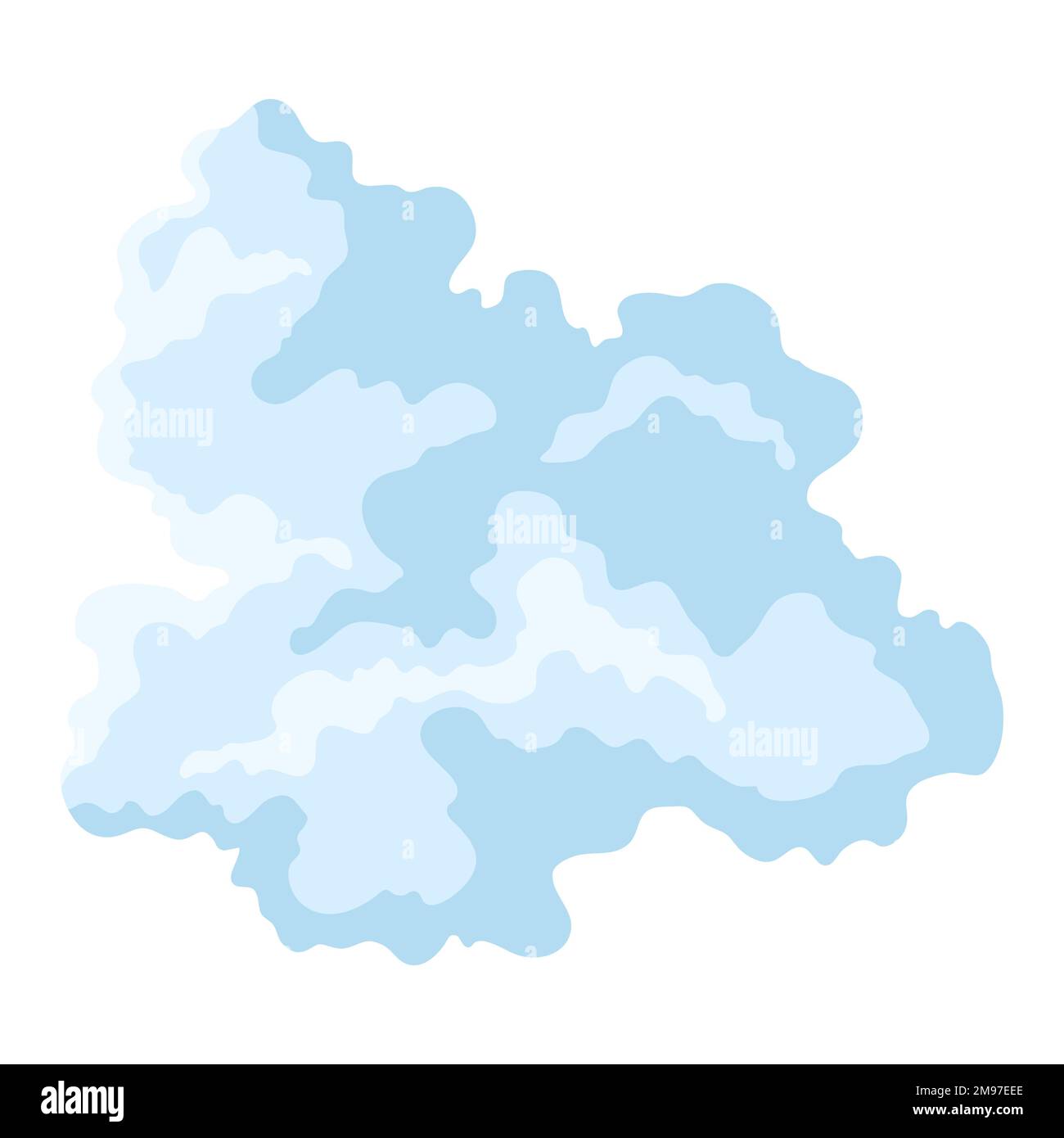 Illustration du nuage abstrait stylisé.Temps nuageux. Illustration de Vecteur