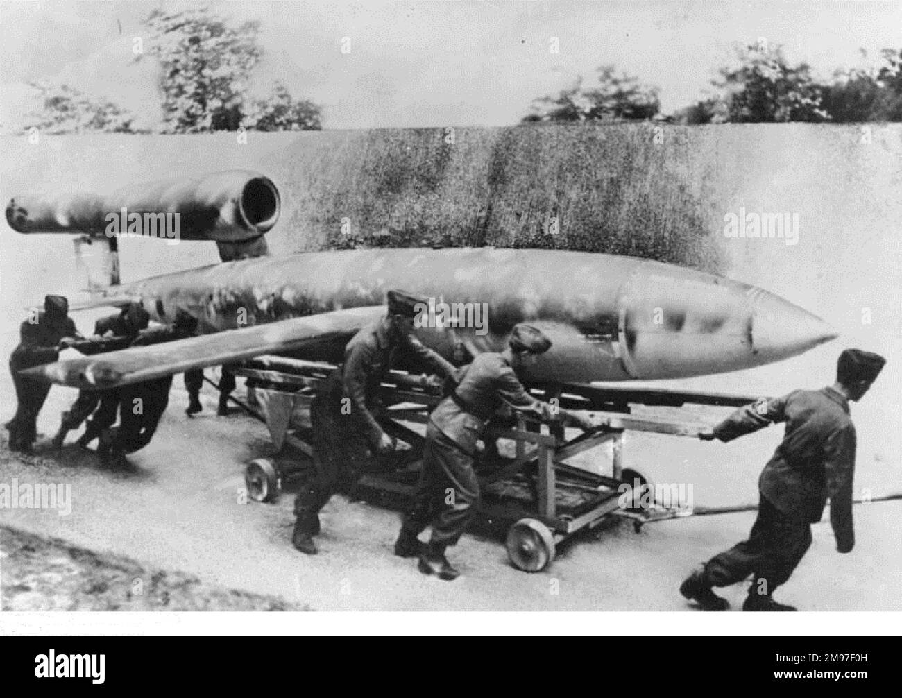 Fiesler F-103 ou V 1 -plus de 9, 500 de ces bombes volantes ont été lancées contre Londres à partir de la mi-juin 1944, avec près de 2, 500 autres coups de feu contre Anvers. Banque D'Images