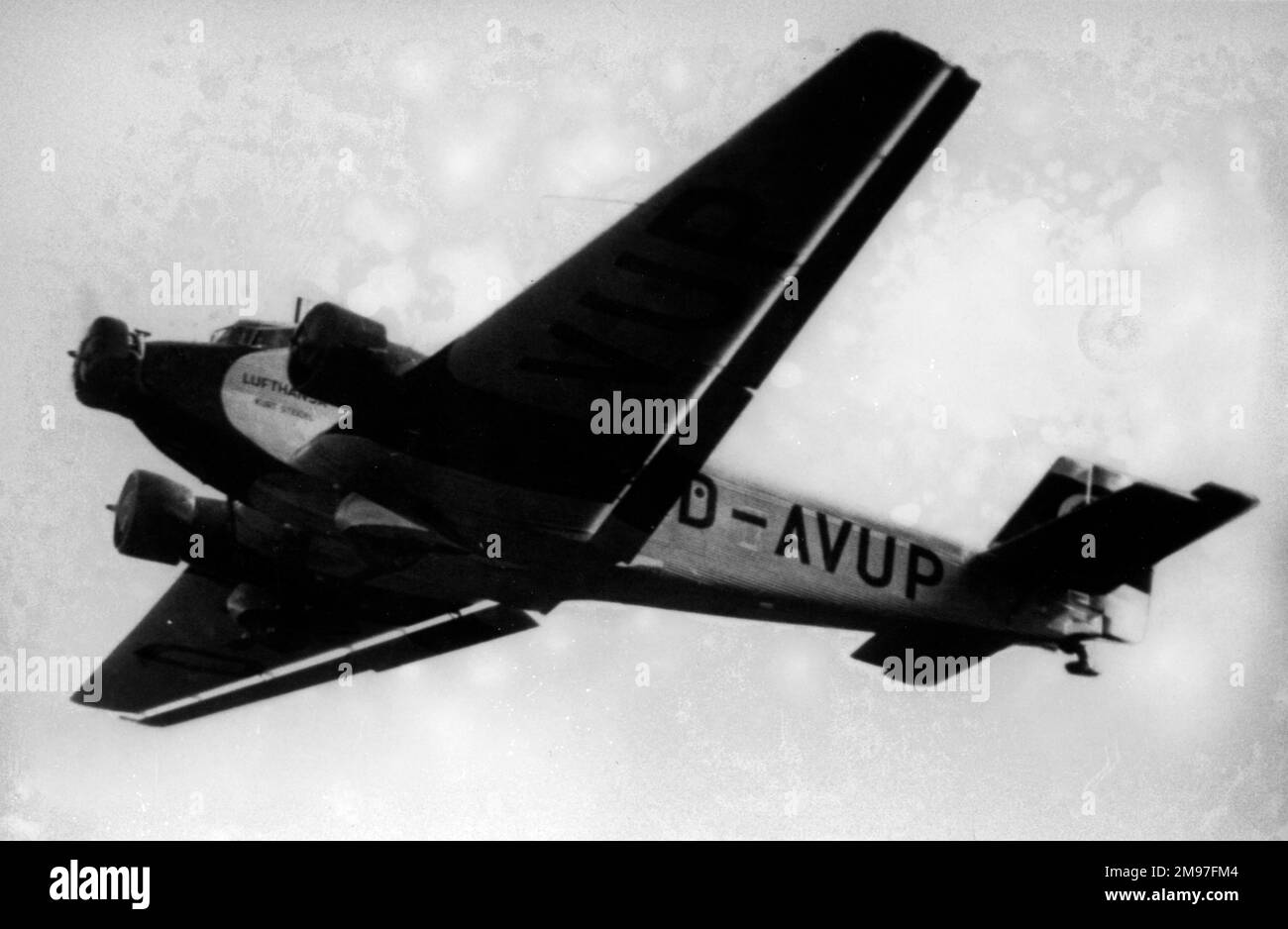 Junkers Ju 52 3m -Lufthansa, vol. Banque D'Images