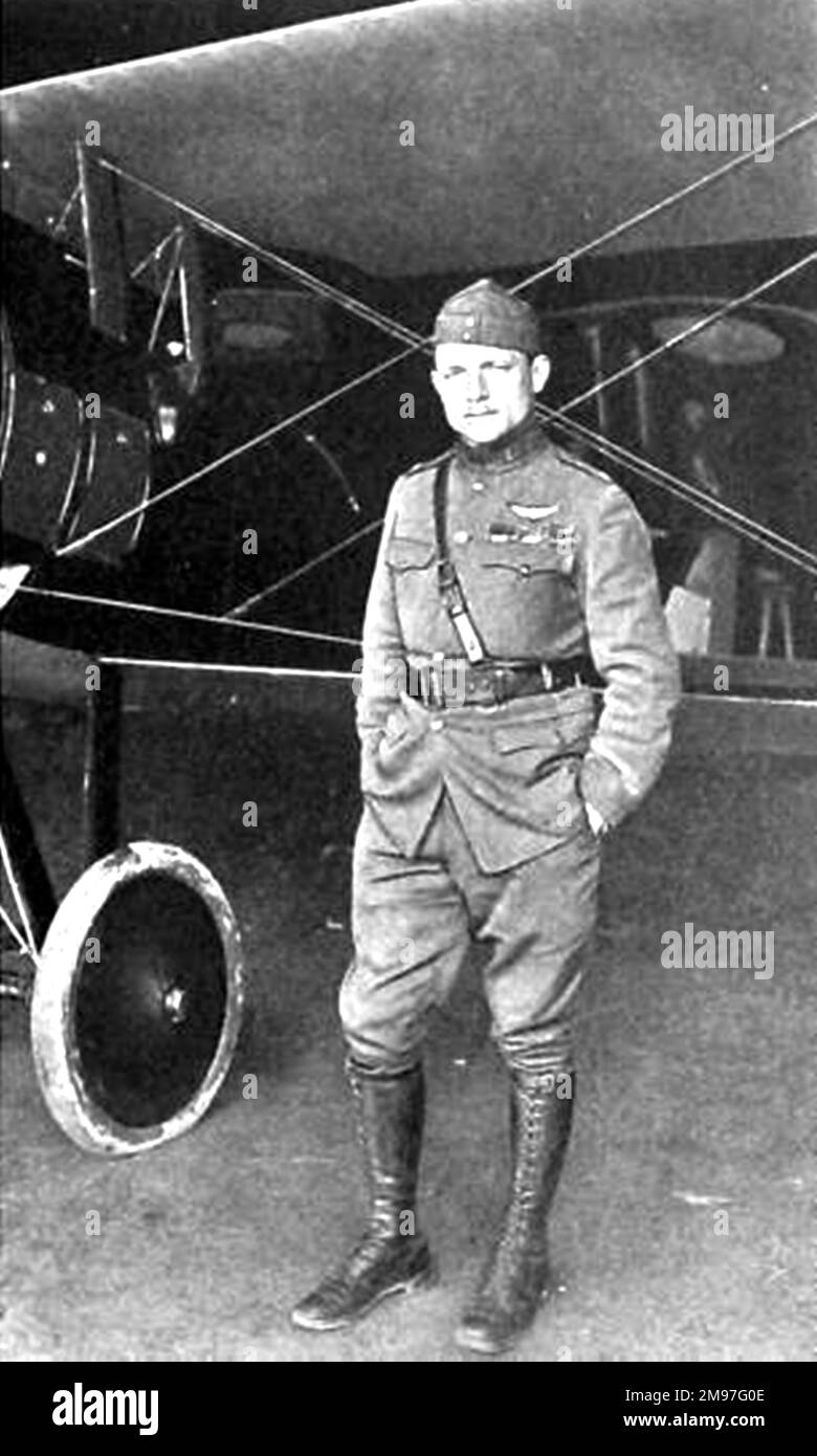 Lufbery, Raoul Jervais, pilote à Lafayette Esc avant que les États-Unis ne rejoignent WW1 en avril 2017. Banque D'Images