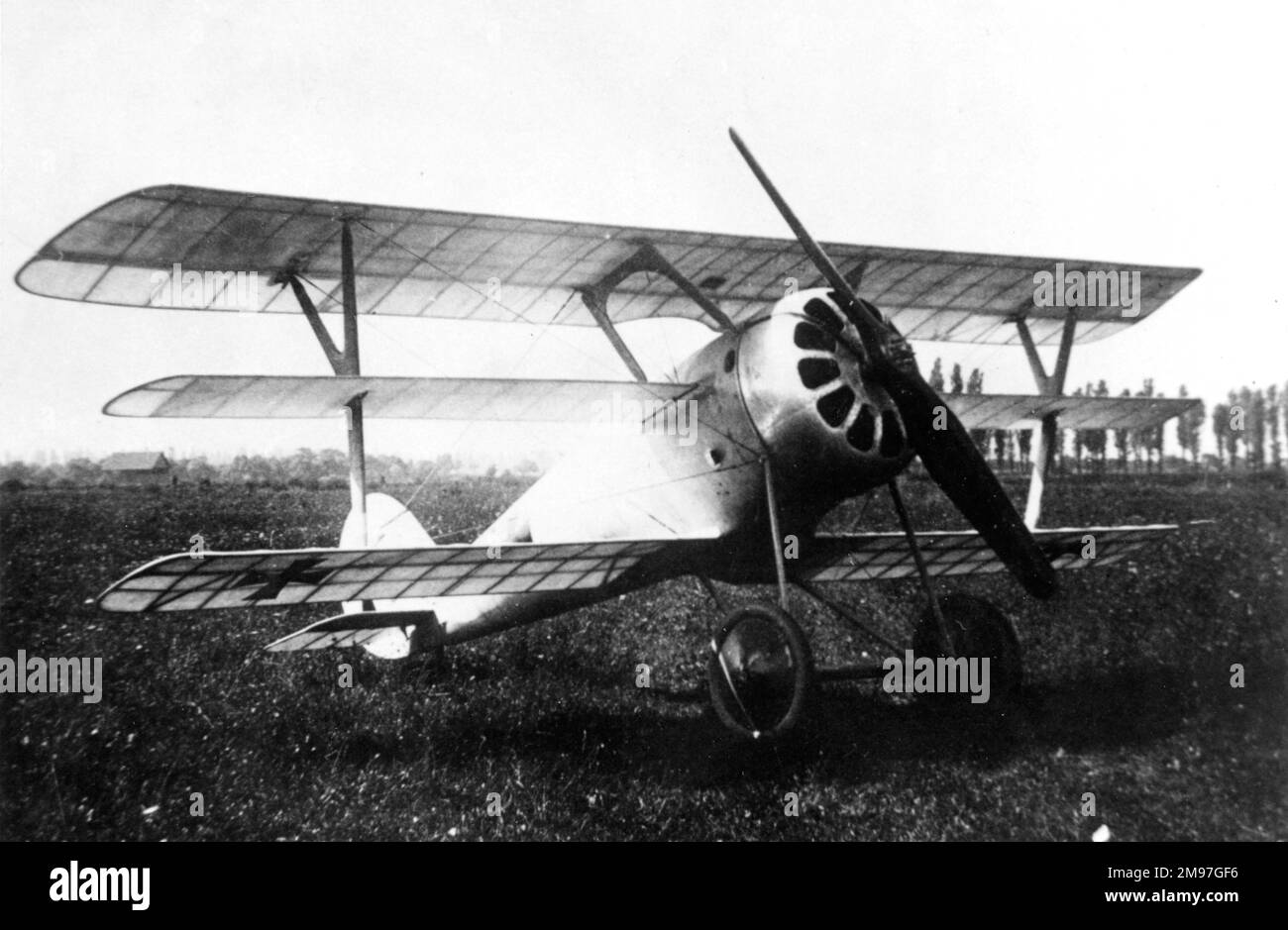 Pfalz Dr I triavion de chasse allemand, qui a volé pour la première fois à l'automne 1917. Banque D'Images