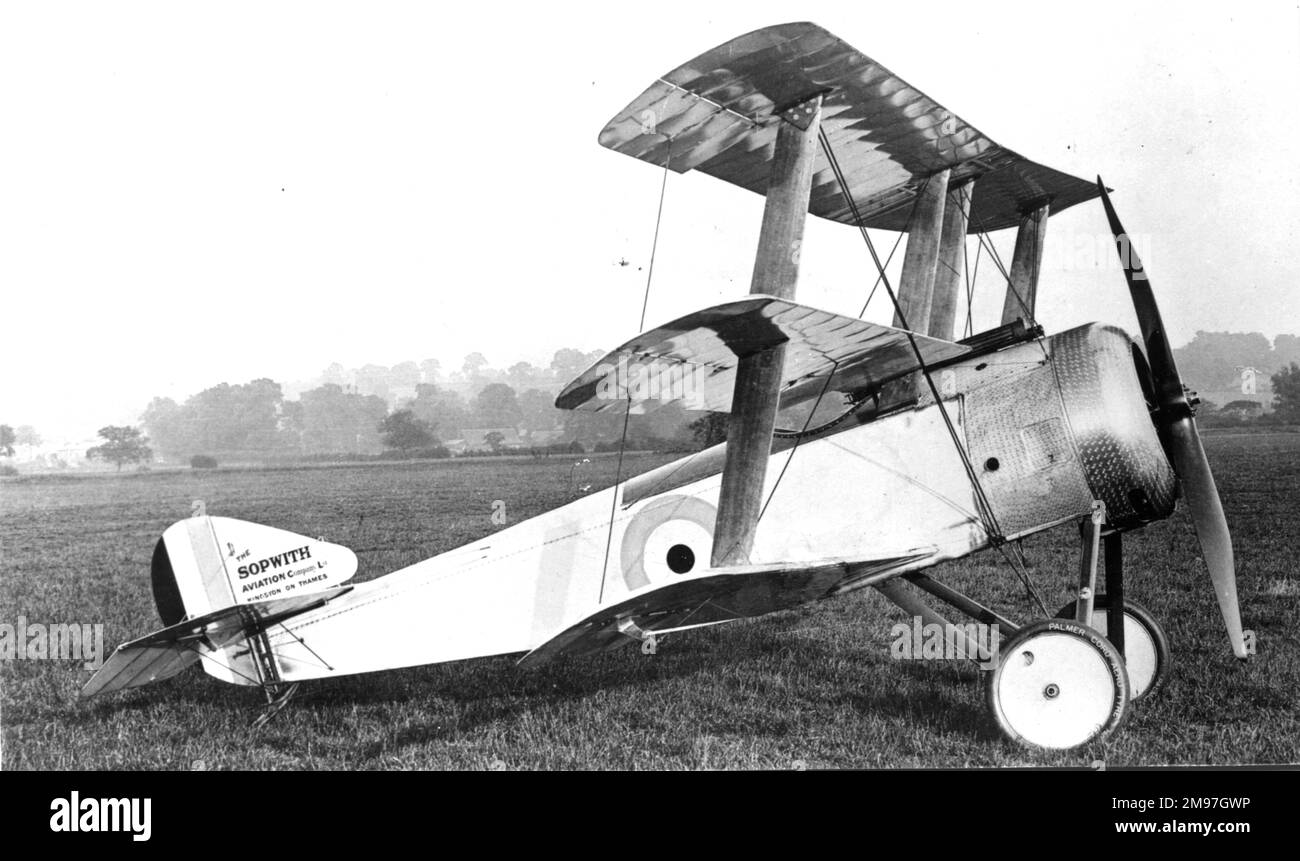 Soopwith Triplane en suivant les talons du Pup, le Triplane a été conçu pour fournir la souplesse maximale et a fait. Banque D'Images