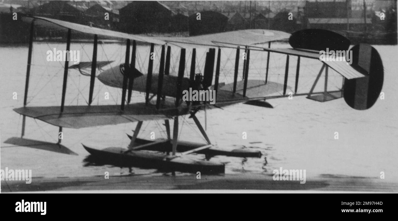 L'hydravion de Wight Trainer d'abord de deux construit bien que rejeté, cet avion pourrait être considéré comme le premier type au monde spécifiquement conçu pour l'entraînement. Banque D'Images