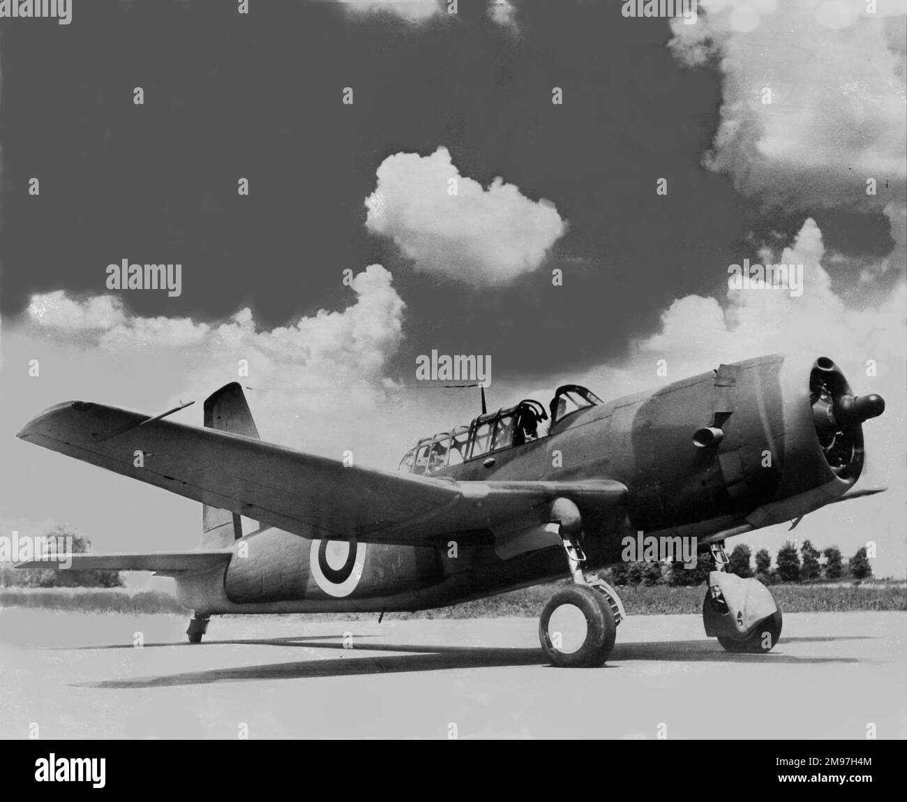 Vultee modèle 72 Vengeance II taxing - RAF AF797. Banque D'Images