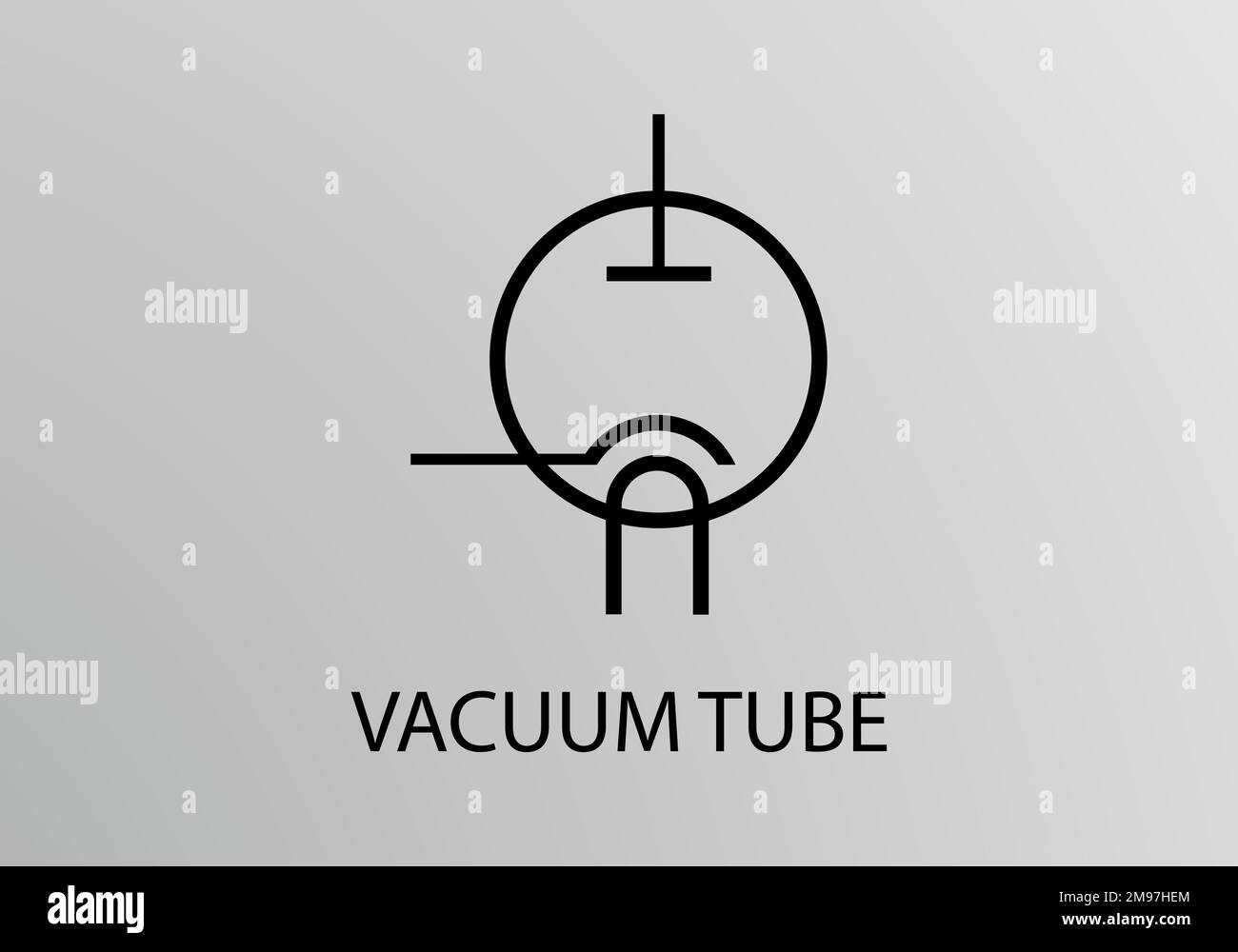 Symbole de tube à vide, symbole vectoriel. Symboles techniques. Illustration de Vecteur