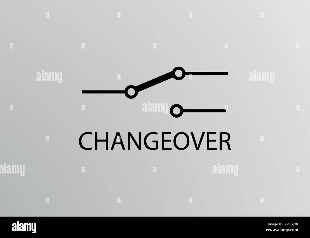 Symbole de changement, symbole vectoriel. Symboles techniques. Illustration de Vecteur