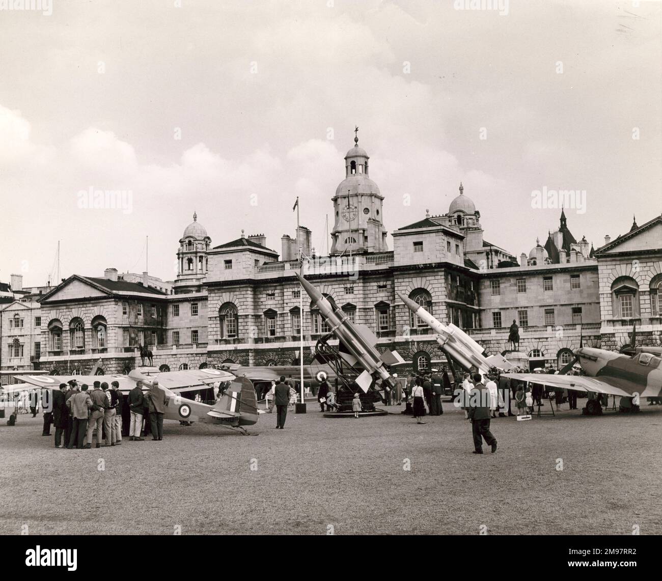 Exposition RAF à Horse Guards Parade, Londres. Banque D'Images