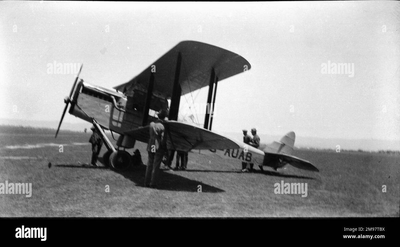 De Havilland DH50A, G-AUAB, plus tard VH-UAB puis A10-1. Banque D'Images