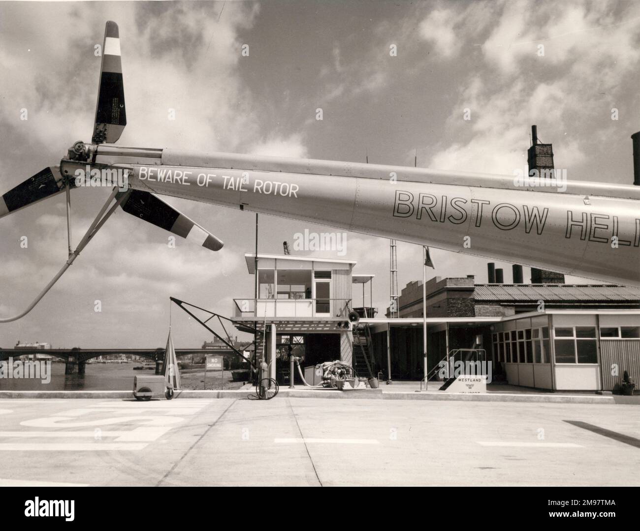 Héliport de Londres, Battersea, juin 1959. Banque D'Images