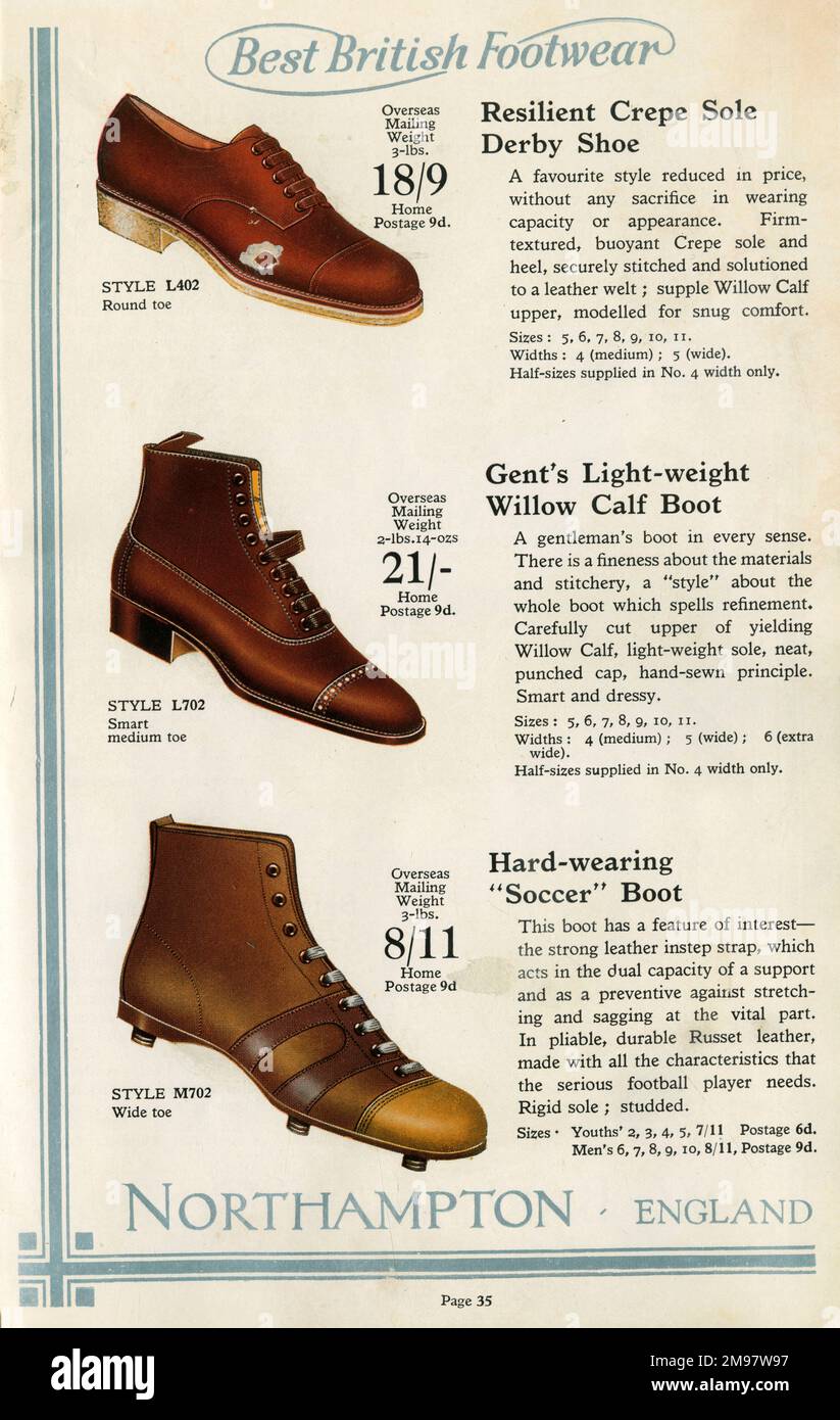 History of boots and shoes Banque de photographies et d'images à haute  résolution - Alamy