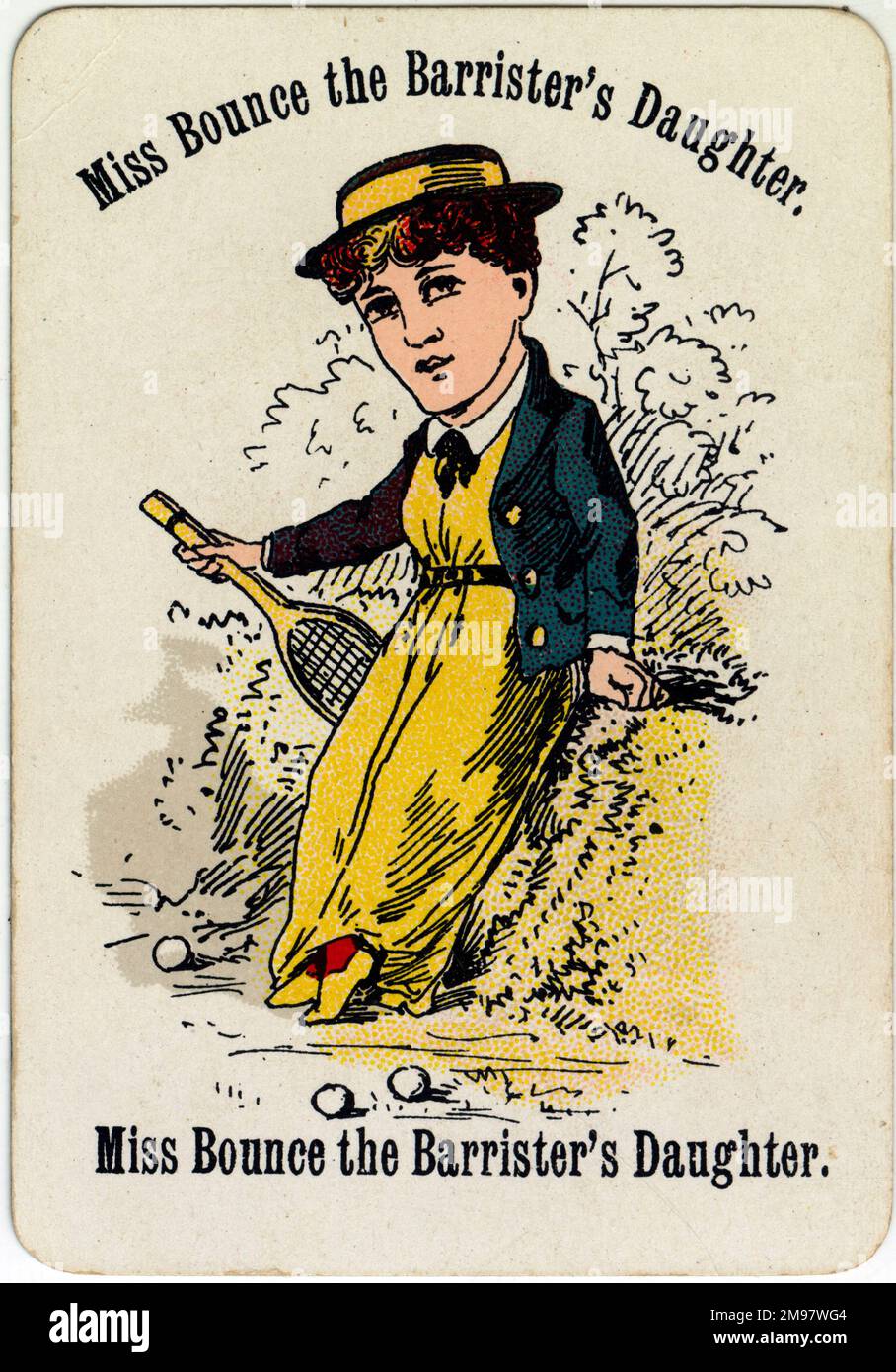 Les familles de tricherie - Mlle Bounce la fille du Barrister. Banque D'Images