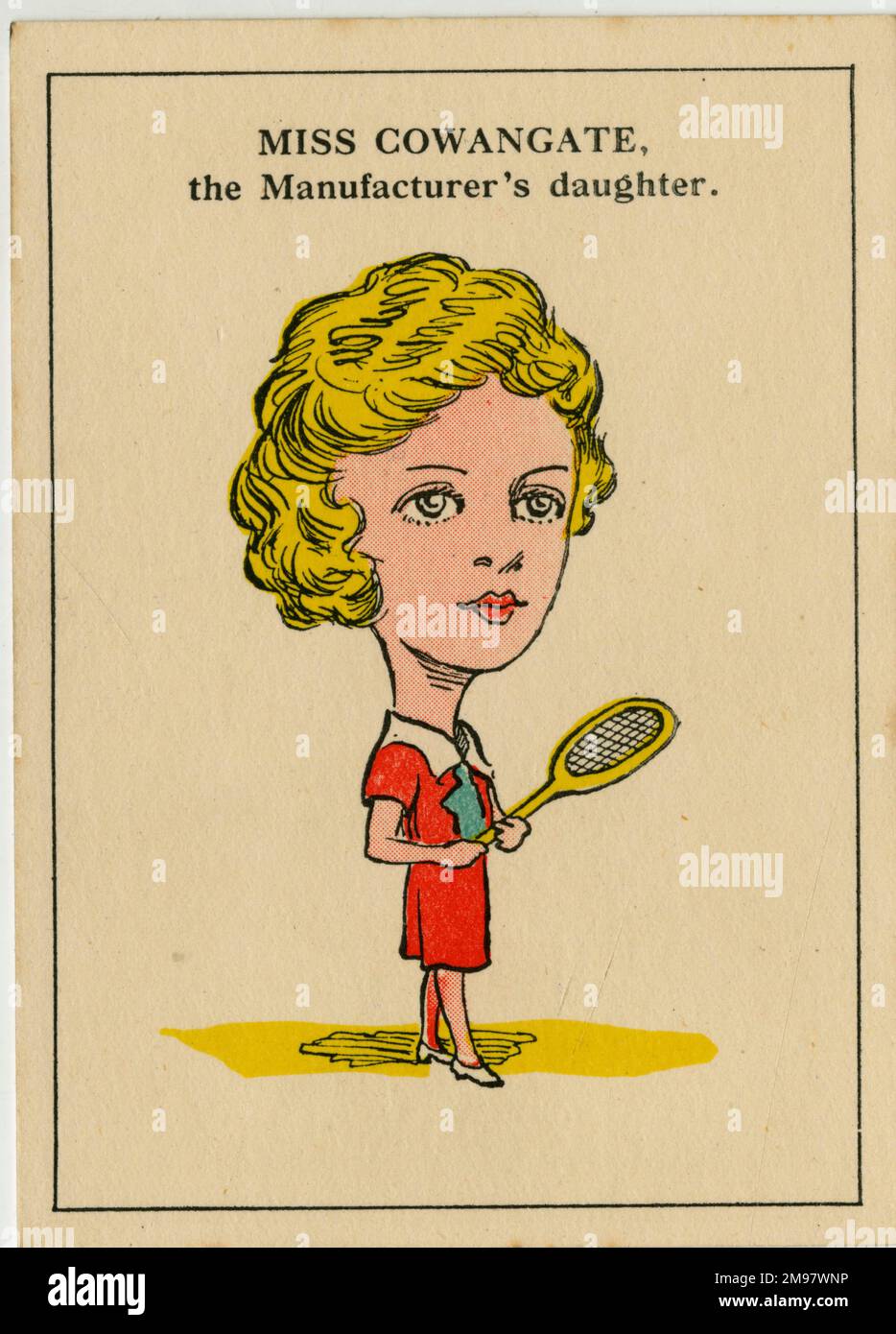 Vache & porte Happy Family Game - Miss Cowangate la fille du fabricant. Banque D'Images