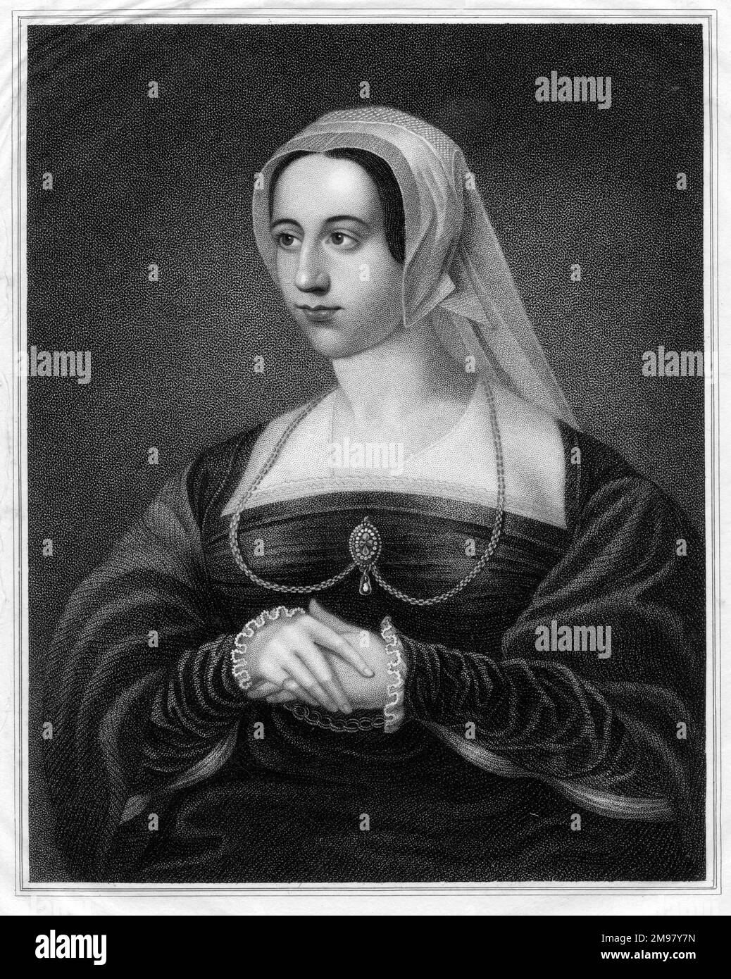 La reine Catherine Parr (1512-1548), sixième femme du roi Henri VIII Banque D'Images