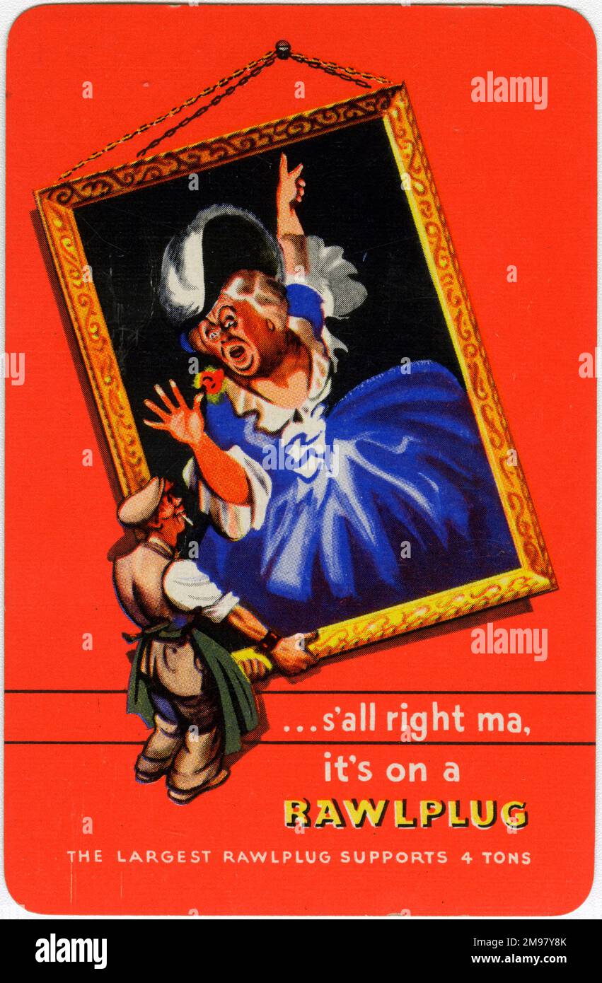 Publicité pour Rawlpgs. Banque D'Images