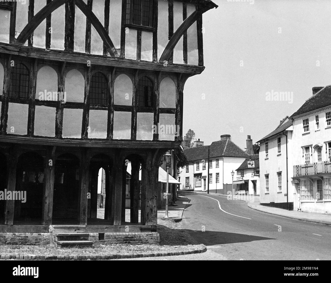 Thaxted, Essex, montre l'ancien marché du fil. Banque D'Images