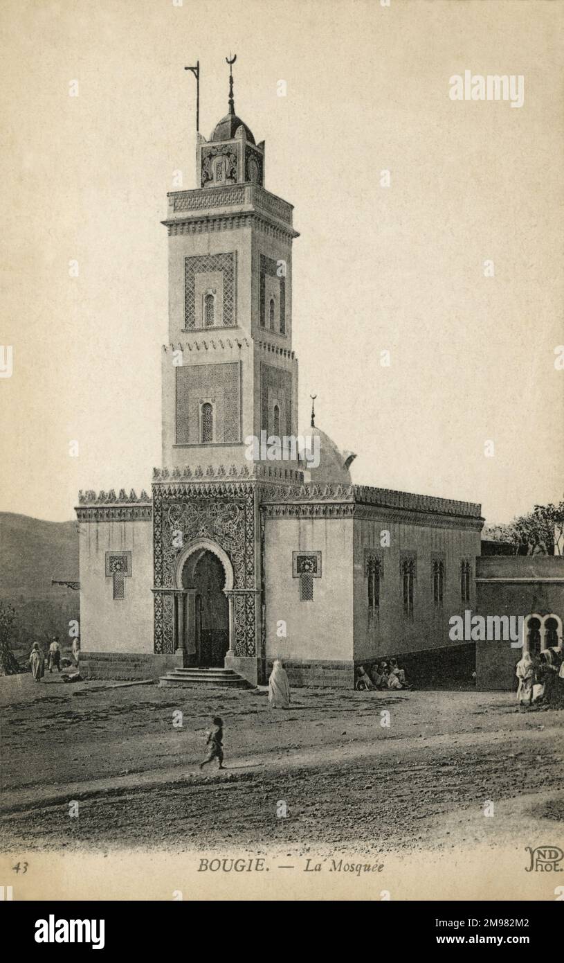 La mosquée de Béjaïa (anciennement Bougie), dans la région de Kabylie (anciennement département de Sétif). Banque D'Images