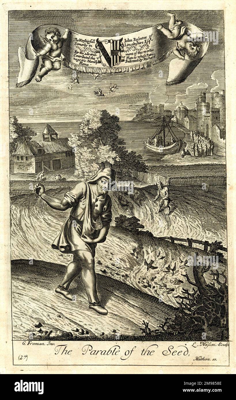 La parabole de la graine - Matthieu 15. Banque D'Images