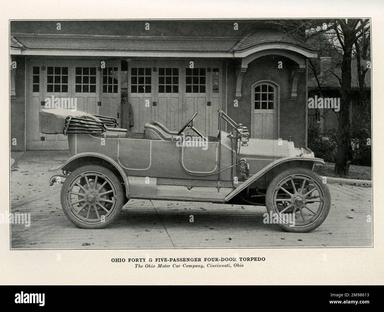 Ohio quarante G cinq passagers quatre portes Torpedo, Ohio Motor car Company, Cincinnati, Ohio, États-Unis. Banque D'Images