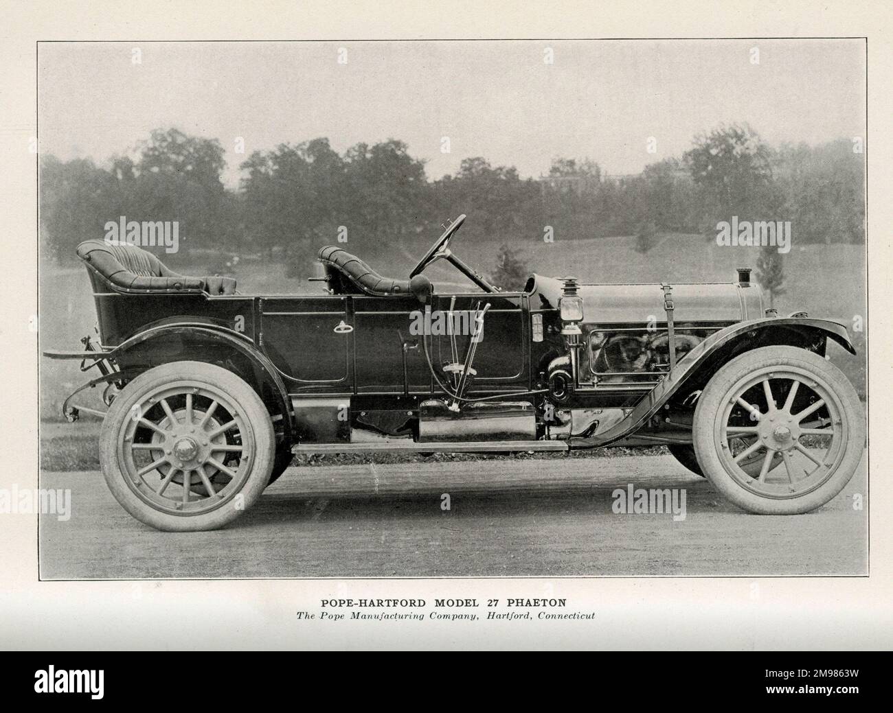 Pope-Hartford Model 27 Phaeton, The Pope Manufacturing Company, Hartford, Connecticut, États-Unis. Banque D'Images