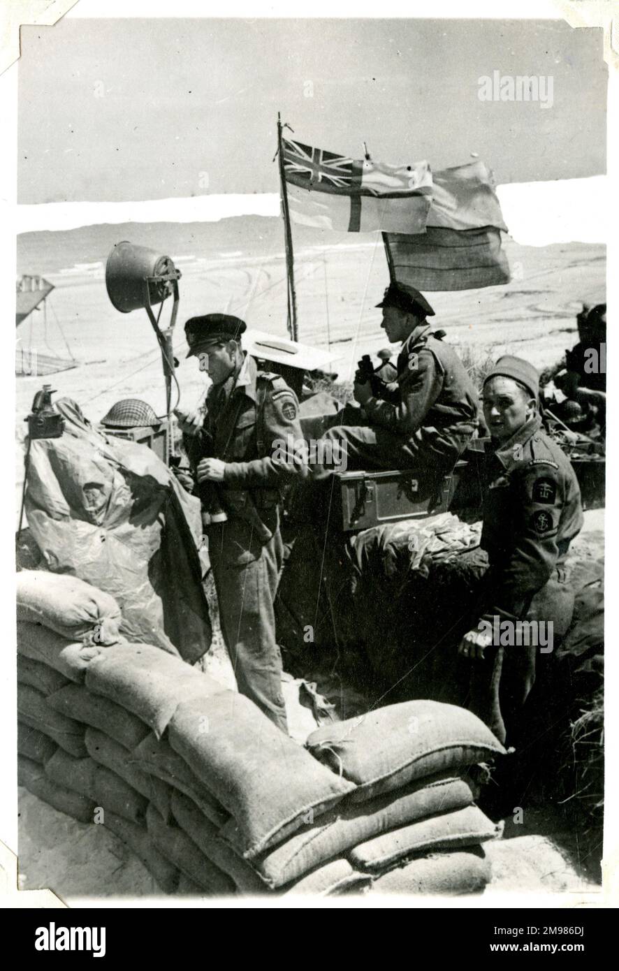 D-Day Normandie, Marine royale près de Courseulles-sur-Mer, Normandie, France, juin 1944. Banque D'Images